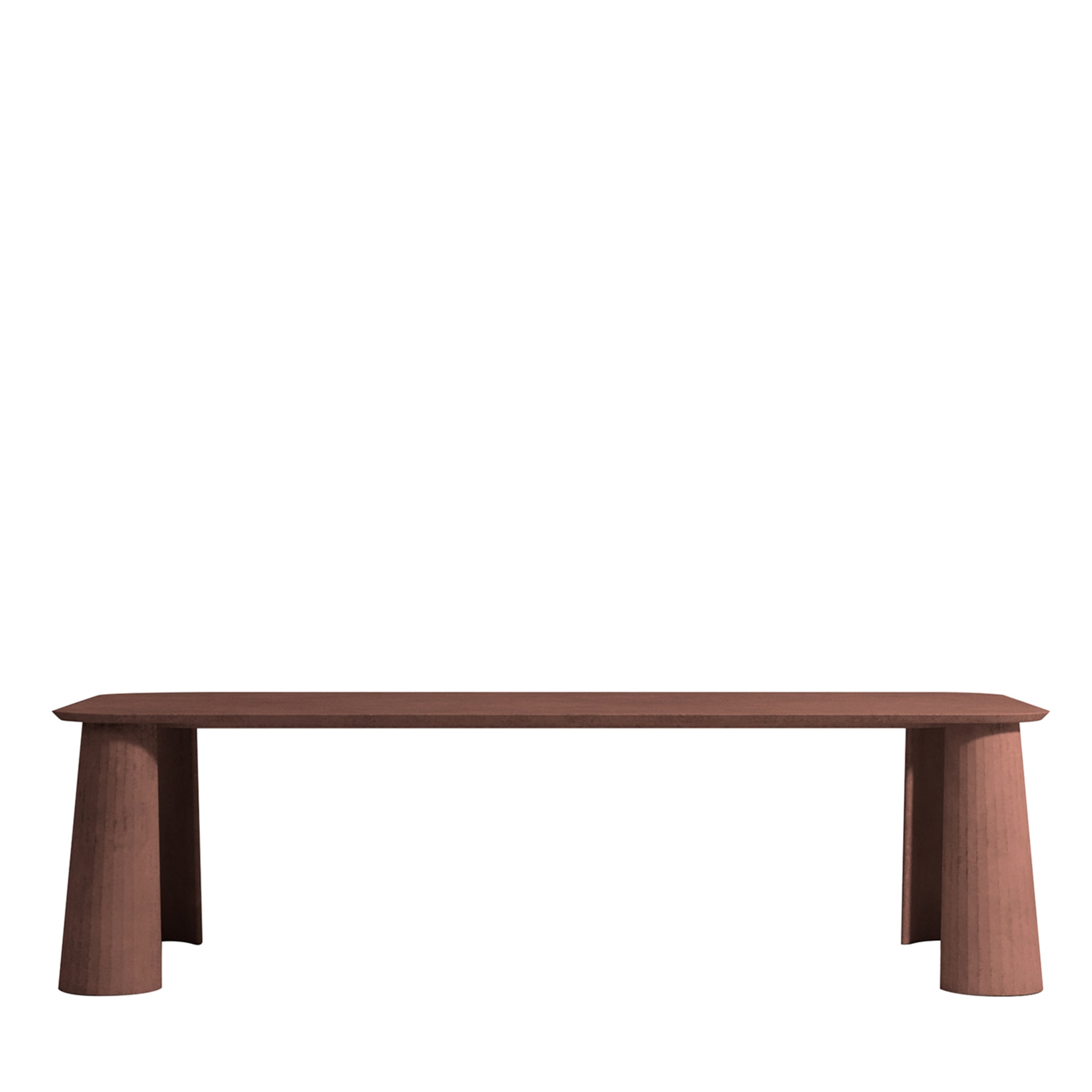 Table de salle à manger rectangulaire Fusto Brick - Vue principale