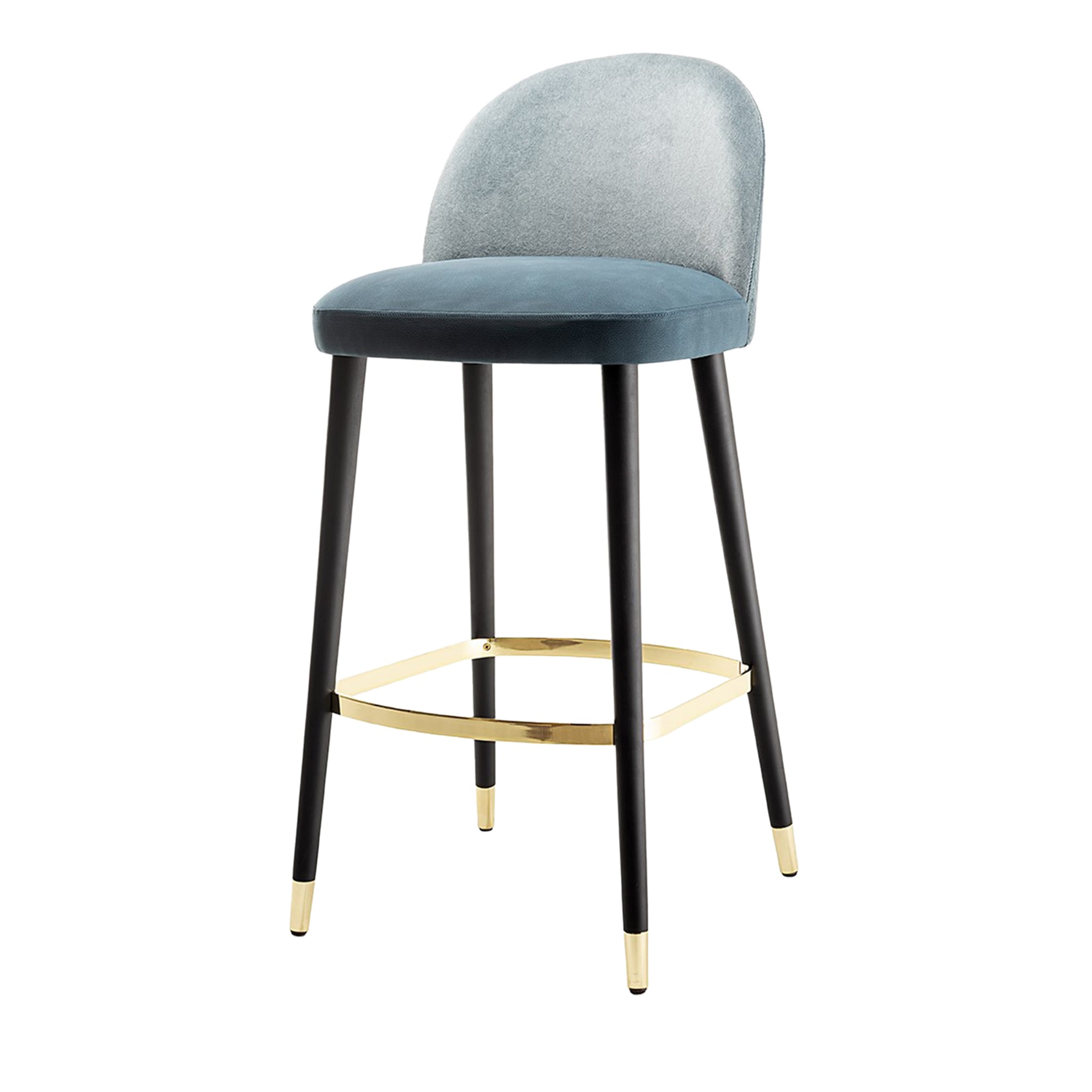 AES 898 Light Blue Bar Stool by Claudio Perin - Main view