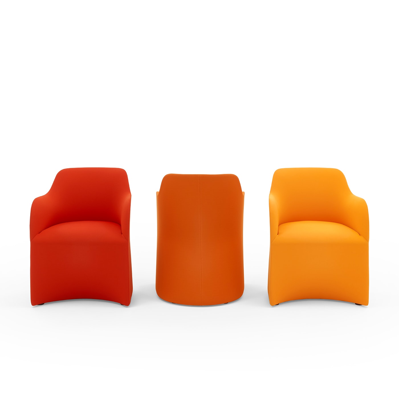 Maggy Big Orange Armchair by Basaglia + Rota Nodari - Viganò & C.