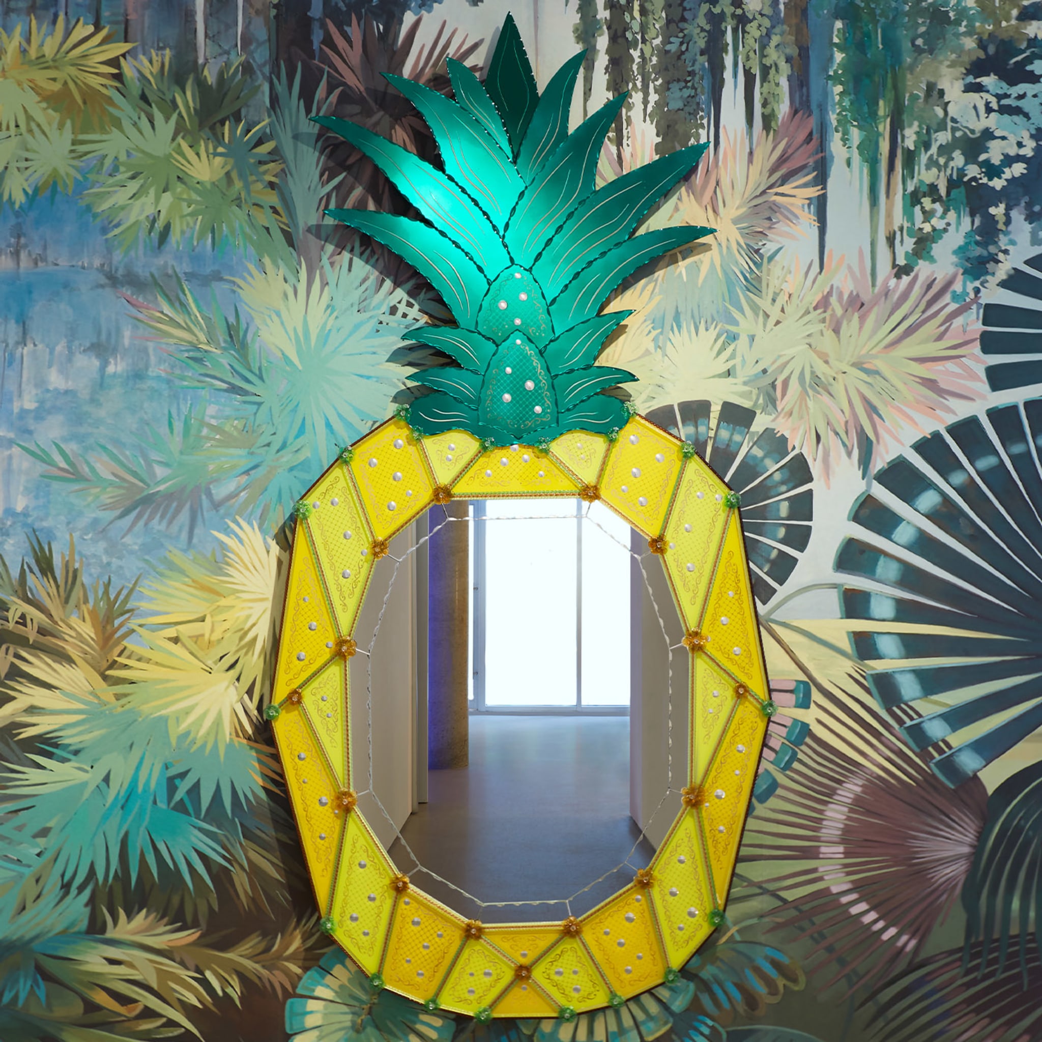 Pineapple Dreams Mirror by Bradley Theodore - Alternative view 2