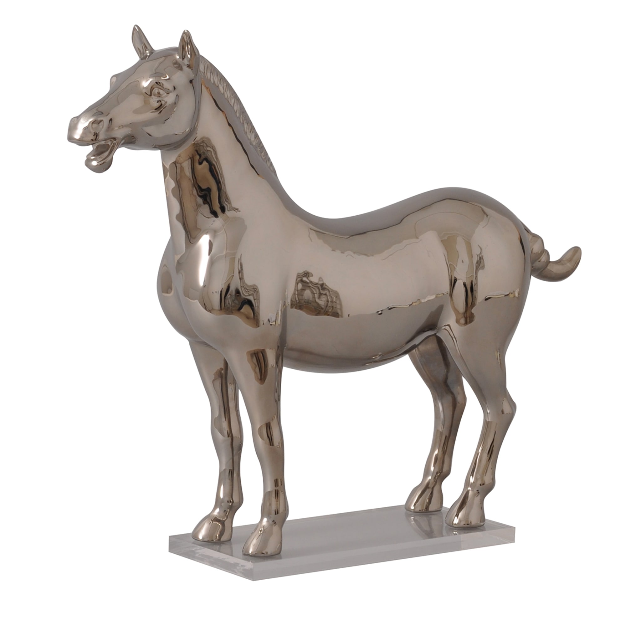 Statuette de cheval en platine Nelson - Vue principale