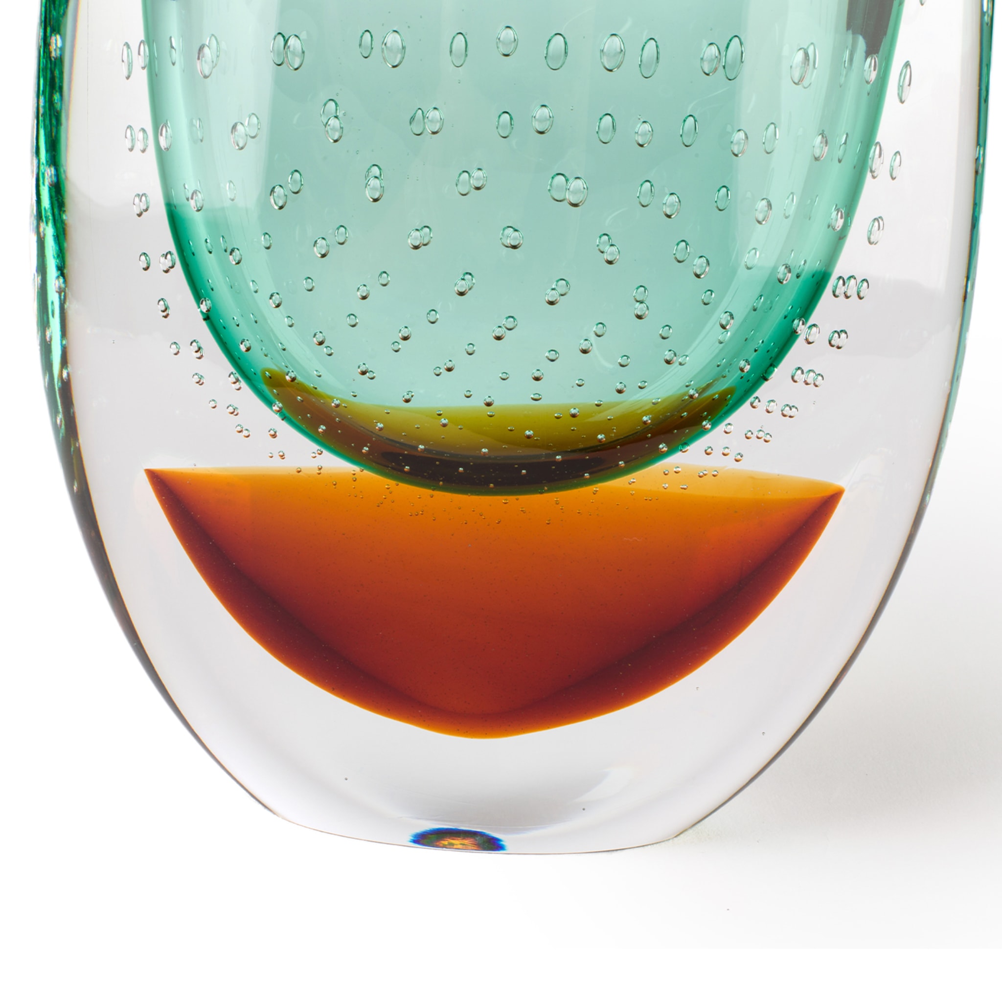 Vrmbicolr Vase en turquoise et ambre - Vue alternative 1