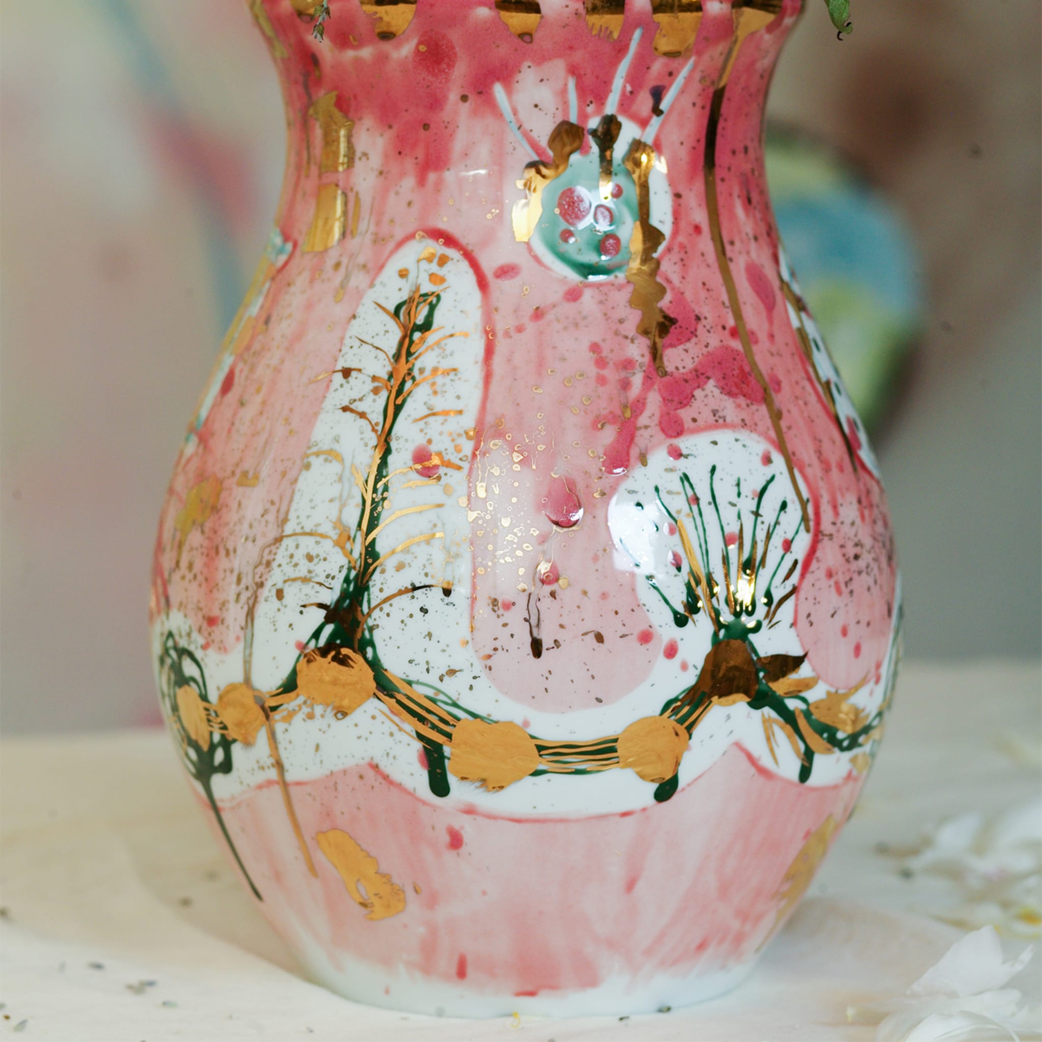 Aphrodite Pink Porcelain Vase - Alternative view 1