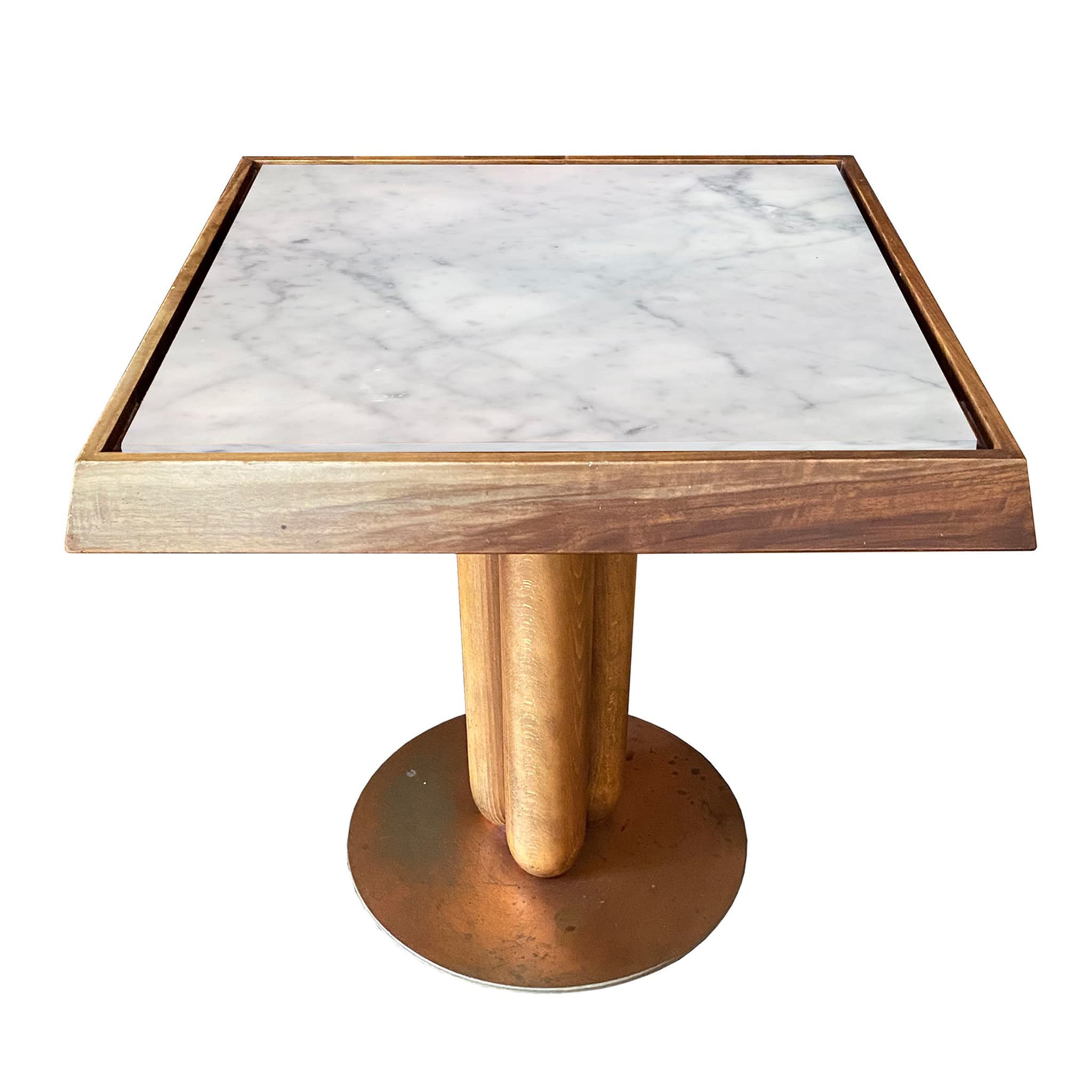 Table basse carrée Appoggio Bianco Carrara de Ferdinando Meccani - Vue principale
