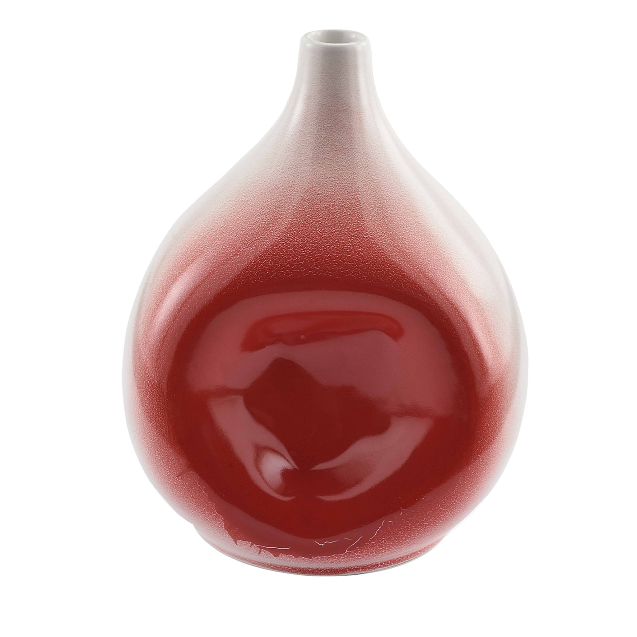 Vase Punch blanc et rouge - Vue principale