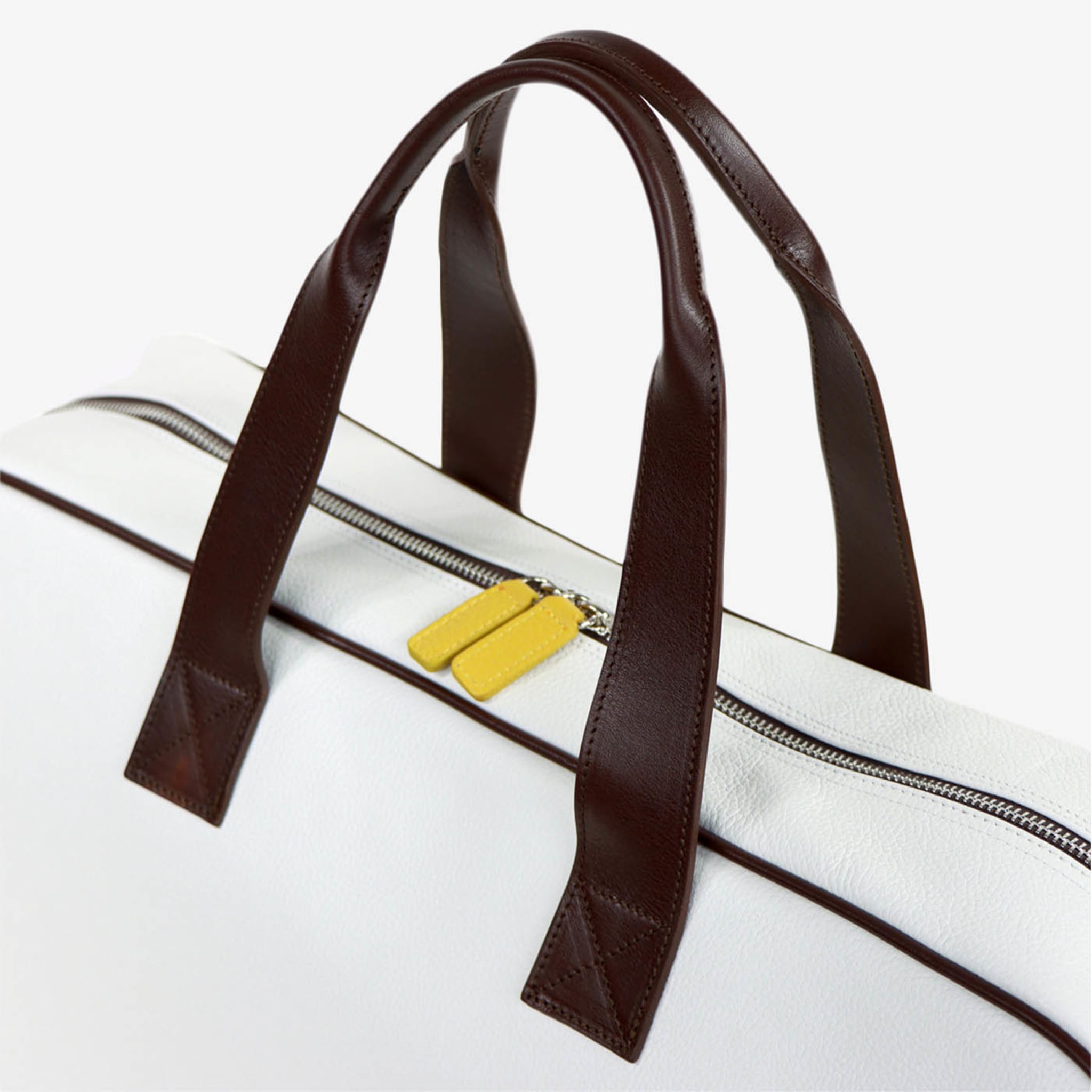 Sport White/Yellow/Brown Duffle Bag - Alternative view 4