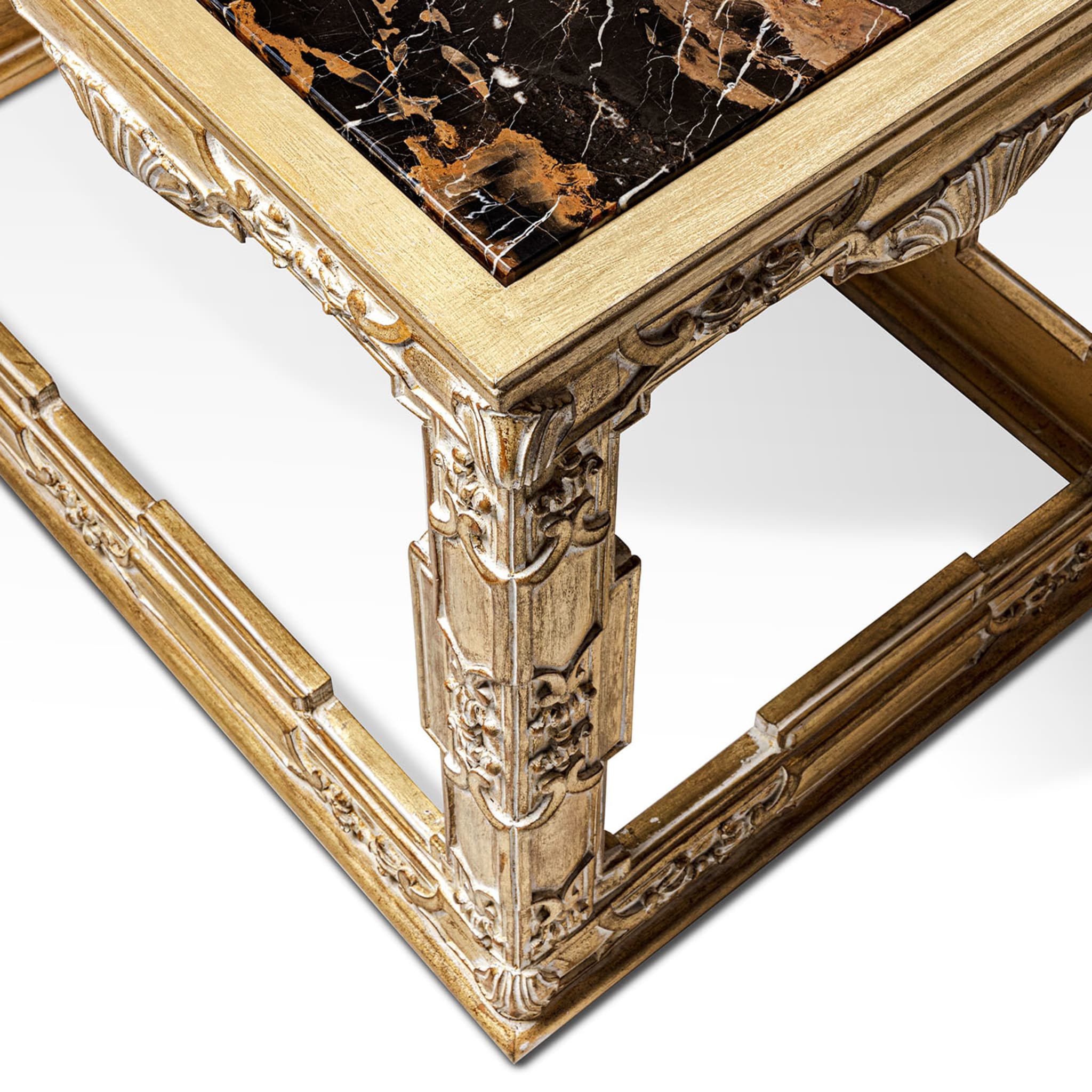 Handcraved Wood Side Table - Alternative view 2