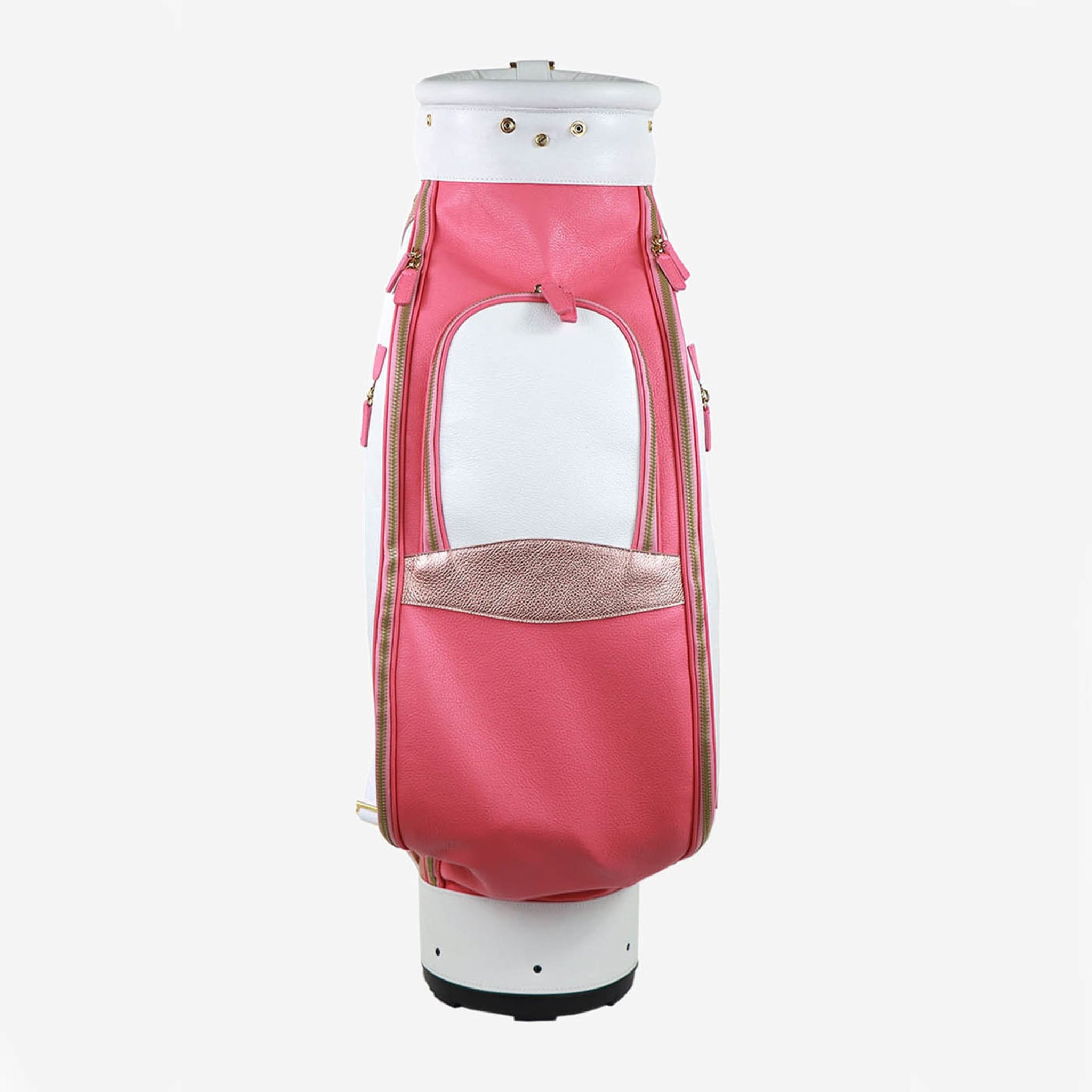 Imperiale Pink & White Leather Golf Bag - Alternative view 2