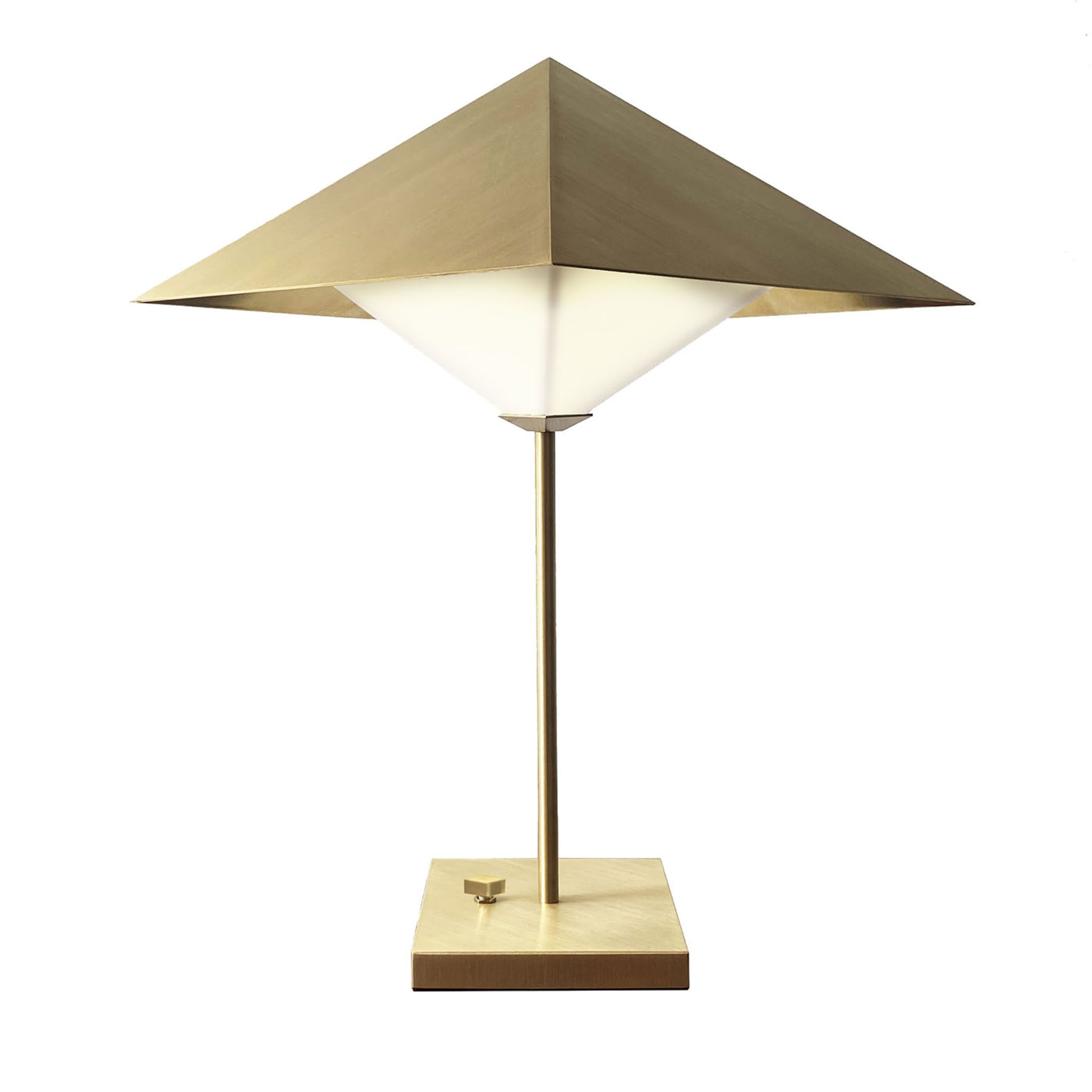 Octa Brushed Brass Table Lamp - Main view