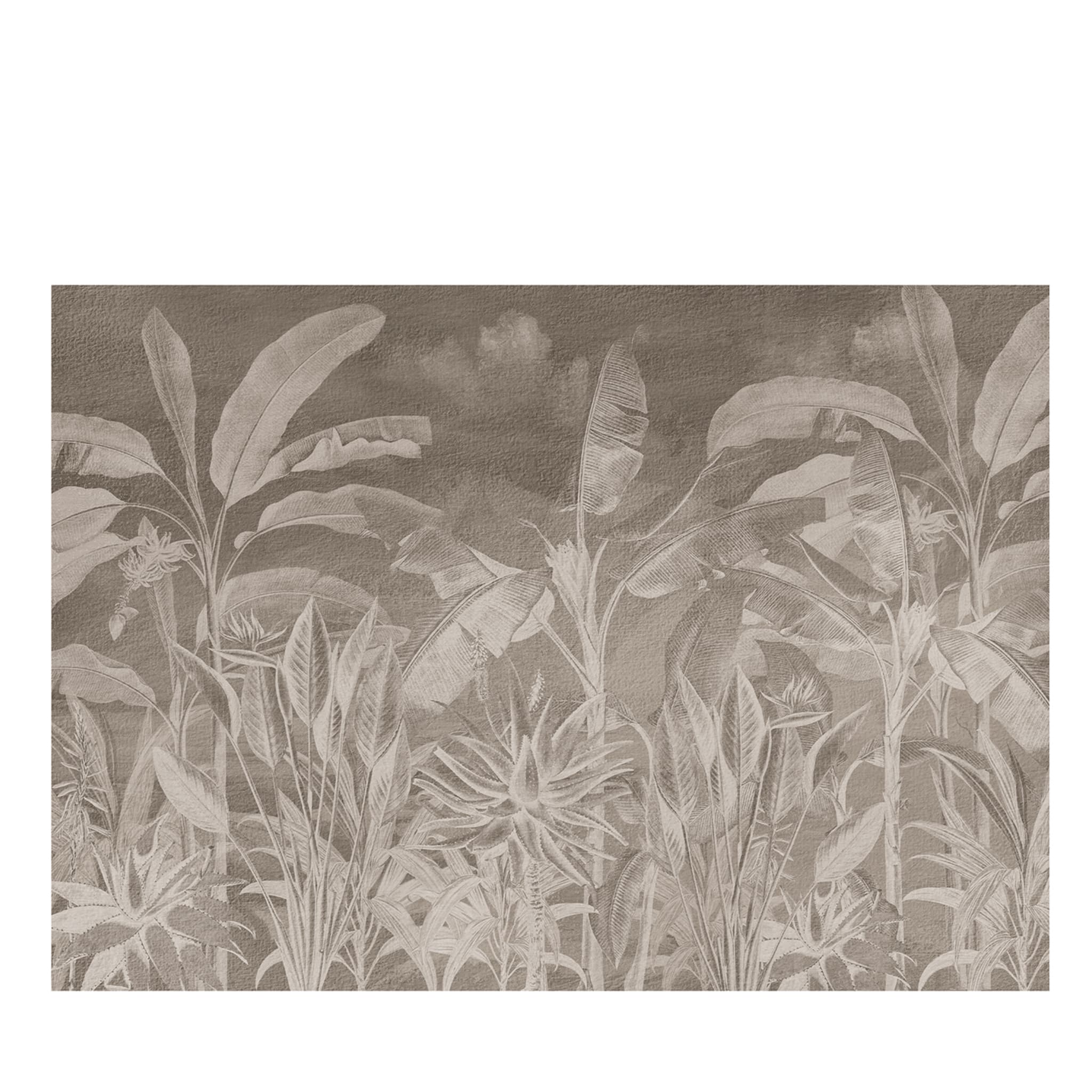 Brown tones plants textured wallpaper - Main view