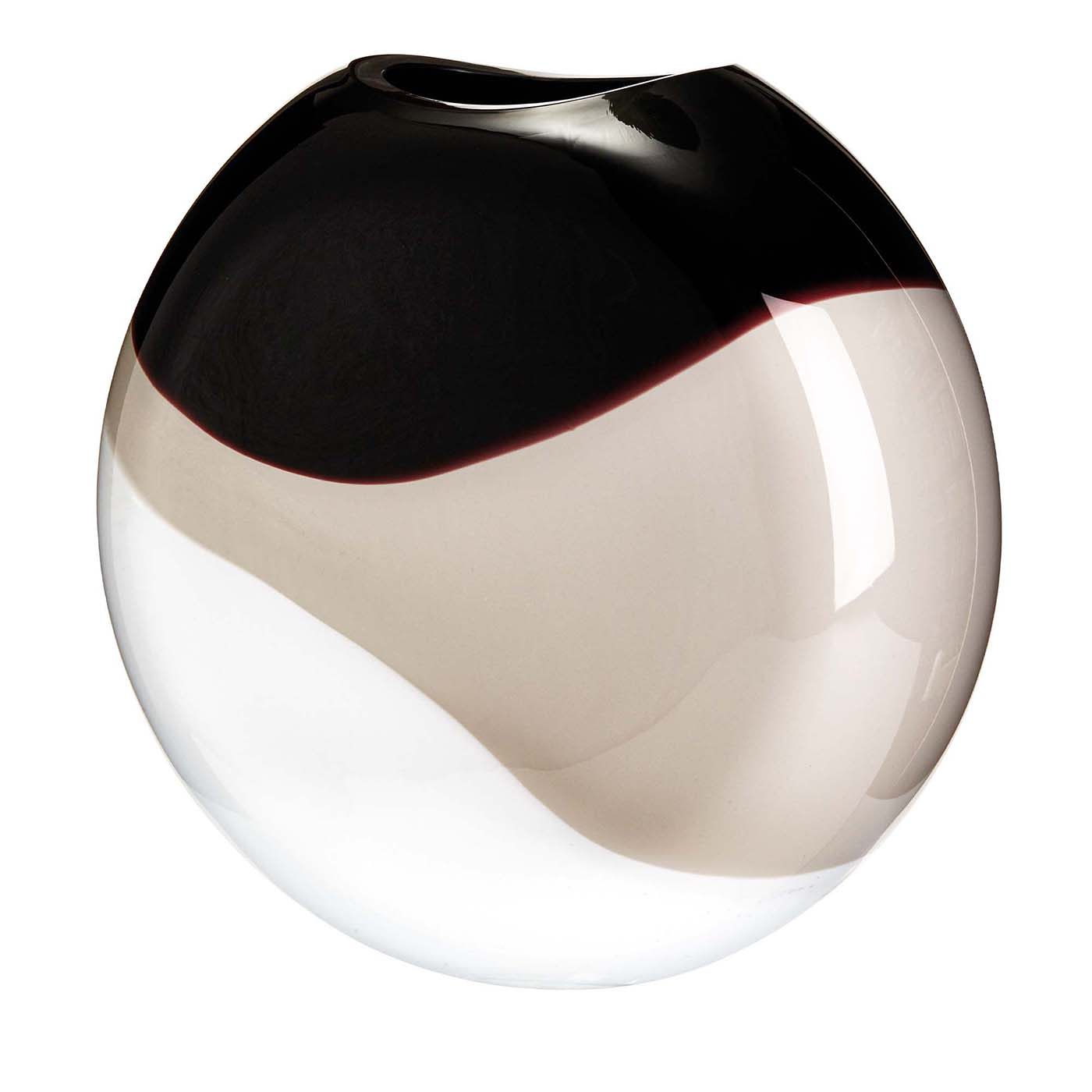 Eclissi White/Gray/Black Vase by Carlo Moretti - Carlo Moretti