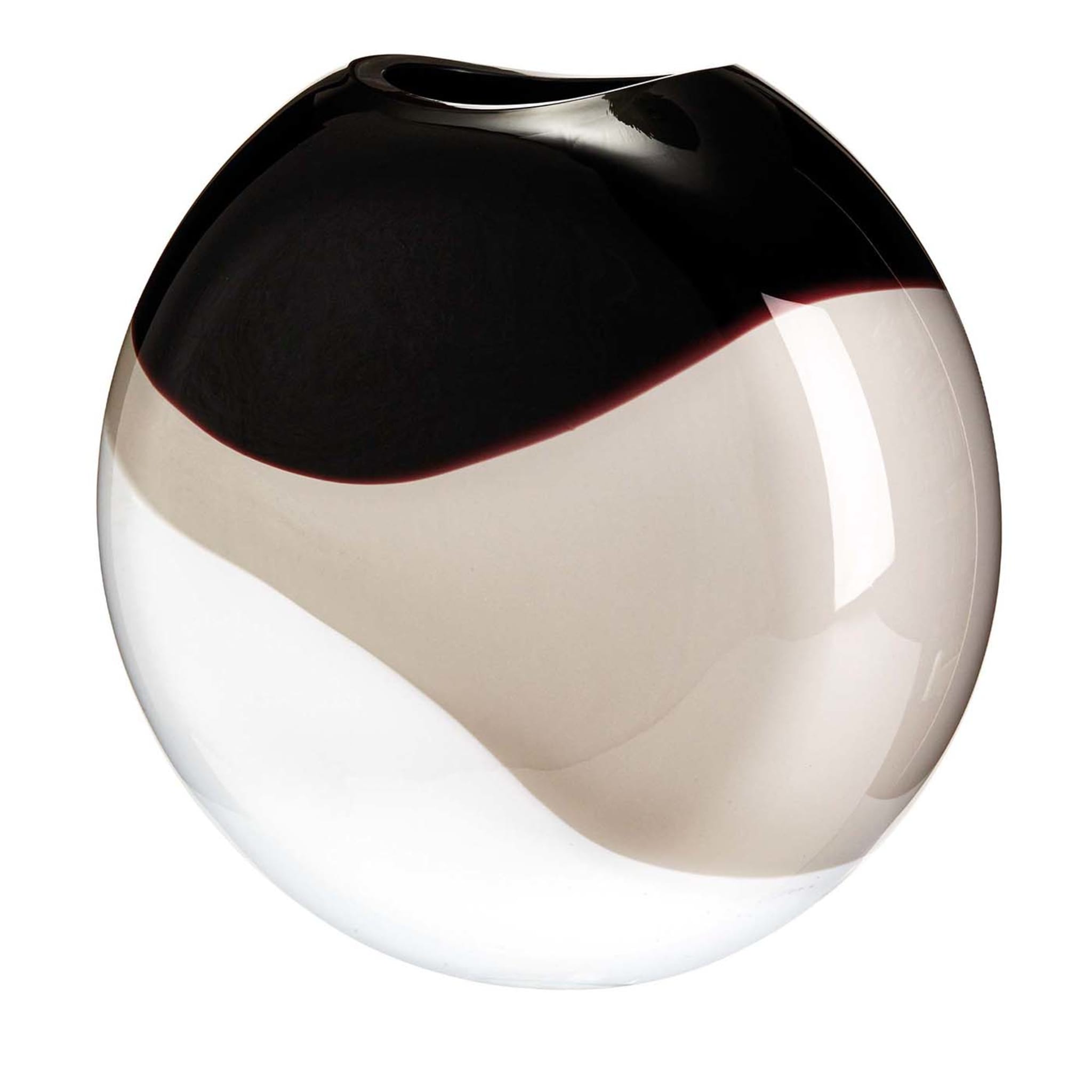 Eclissi Weiß/Grau/Schwarz Vase von Carlo Moretti - Hauptansicht