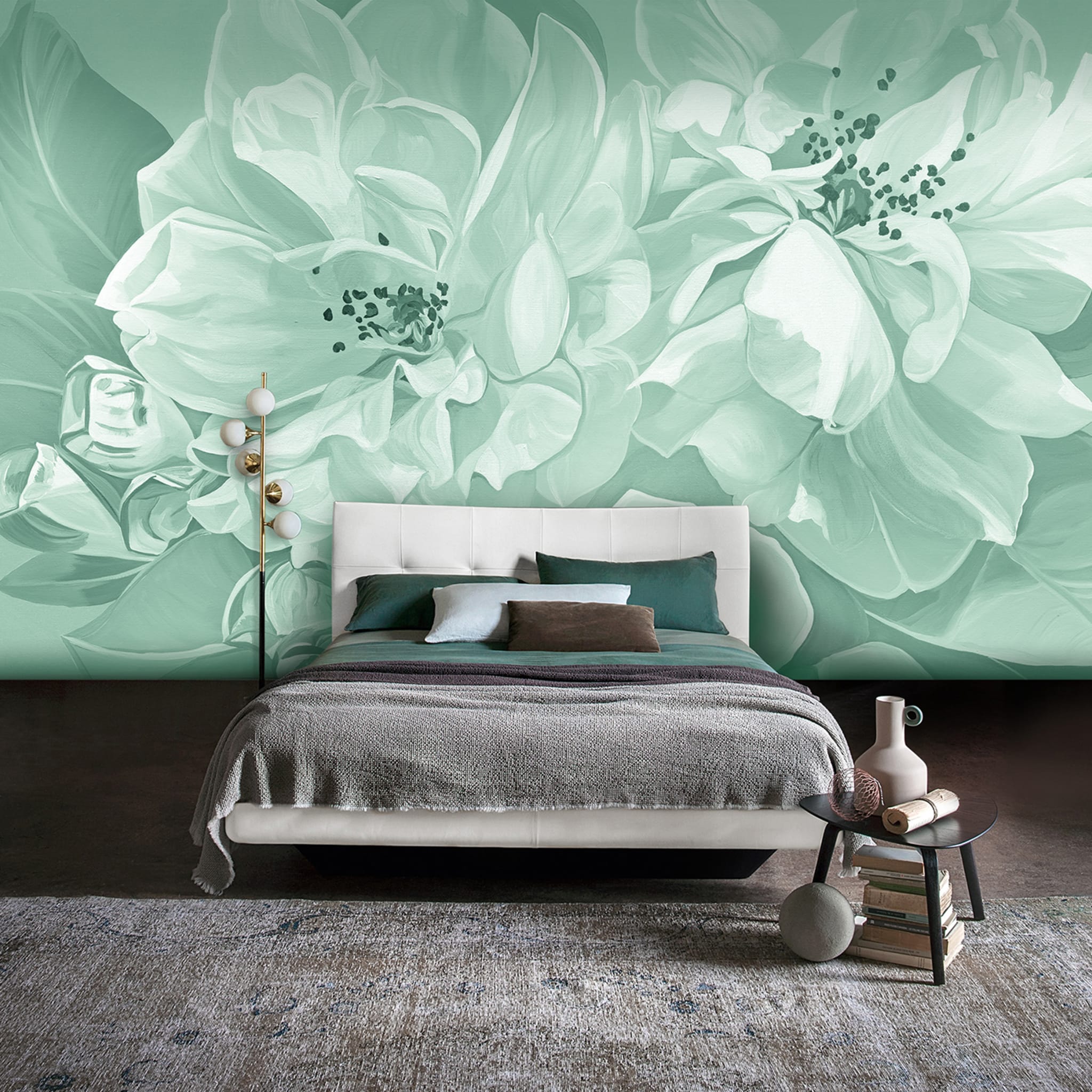 Ophelia Pistachio Textured Wallpaper - Alternative view 4
