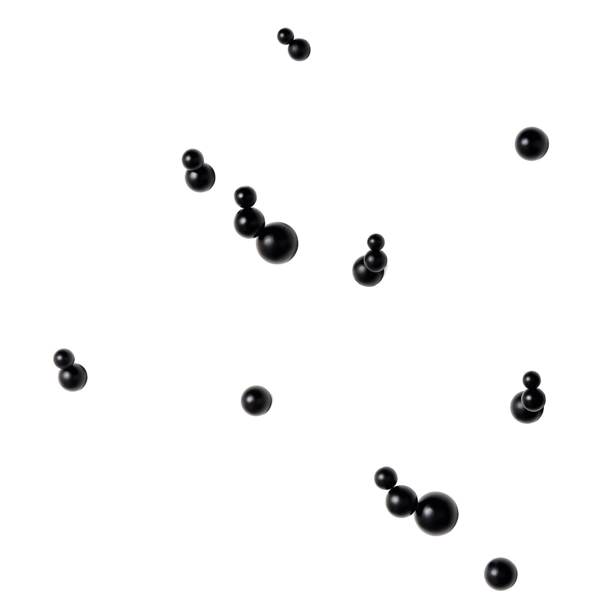 Bubble 5er Set schwarzer Wandkleiderbügel von Annebet Philps - Hauptansicht
