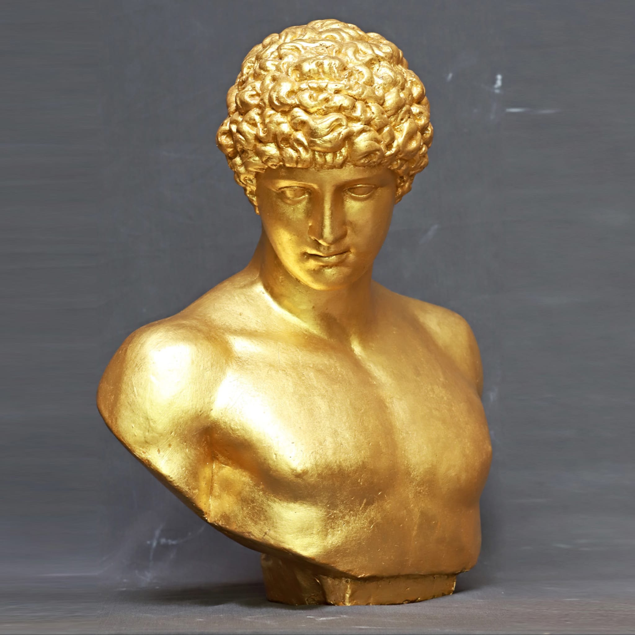 Antinoo Golden-Plaster Sculpture - Alternative view 1