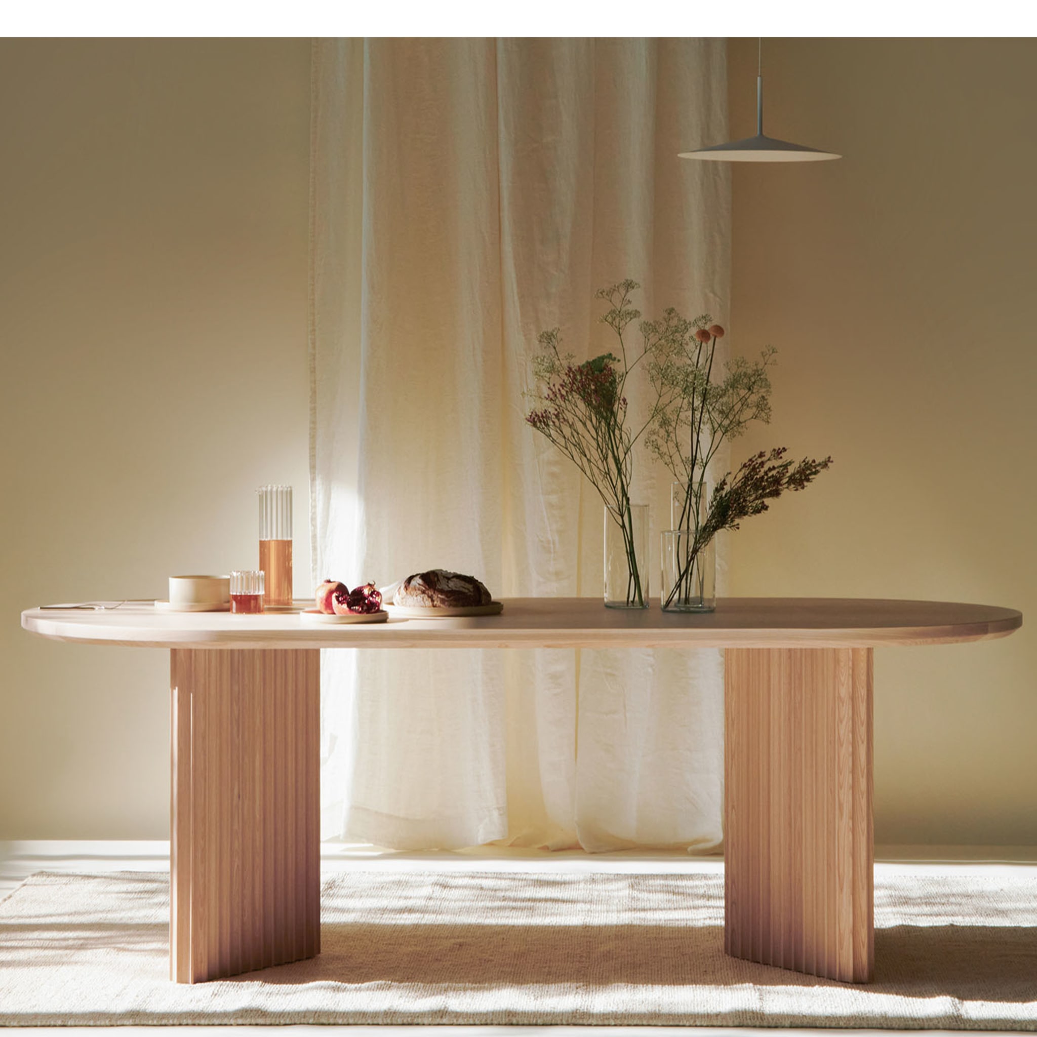 Table Basalto en frêne naturel - Vue alternative 5