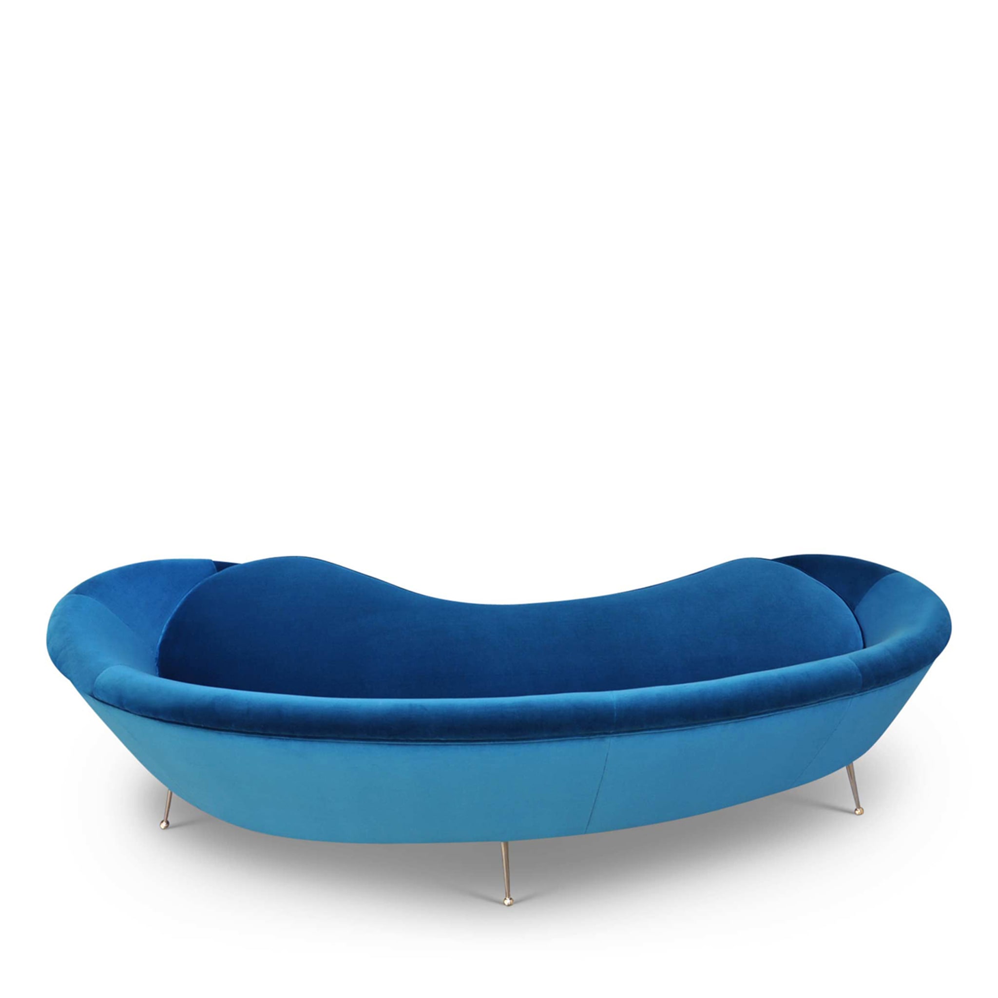 Ico Blue Curved Sofa 220 - Alternative view 2