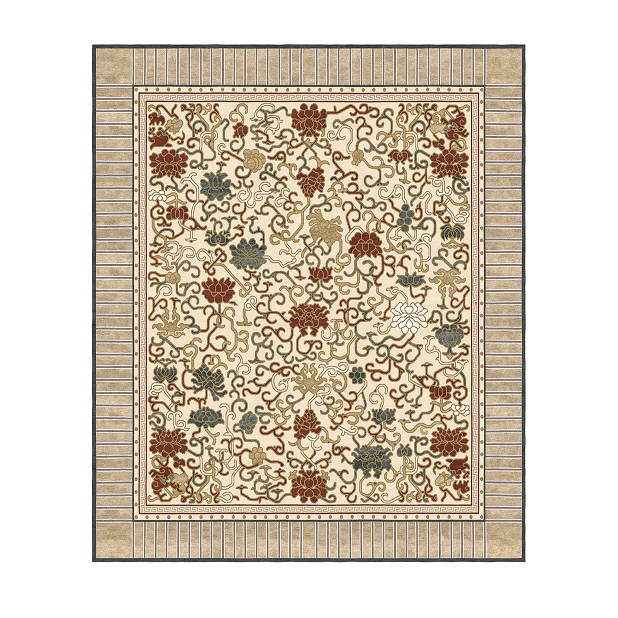 Collection Chinoiserie Tapis Lingering Garden Beige - Vue principale