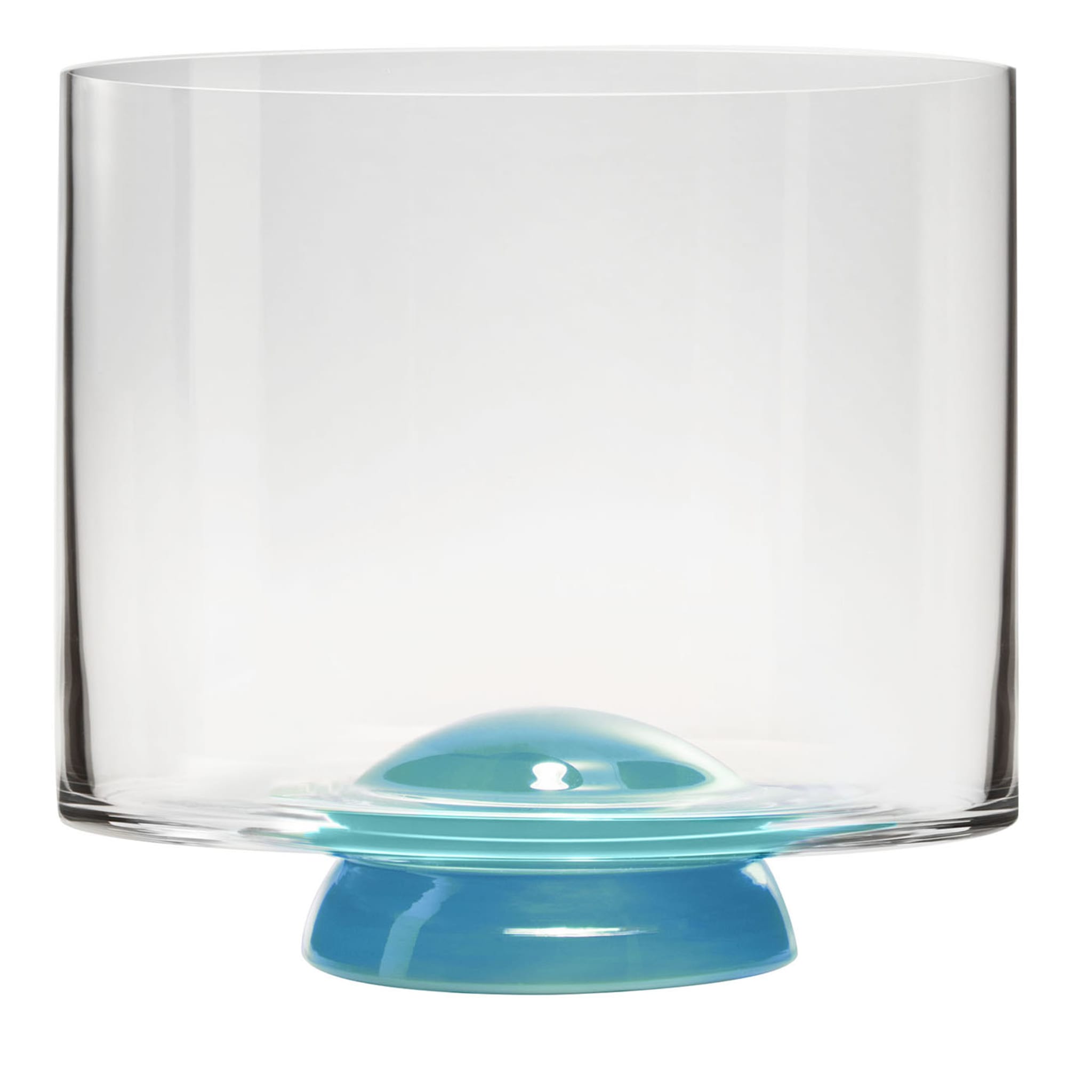 Dot Light-Blue & Transparent Whisky Glass by Giovanni Patalano - Main view