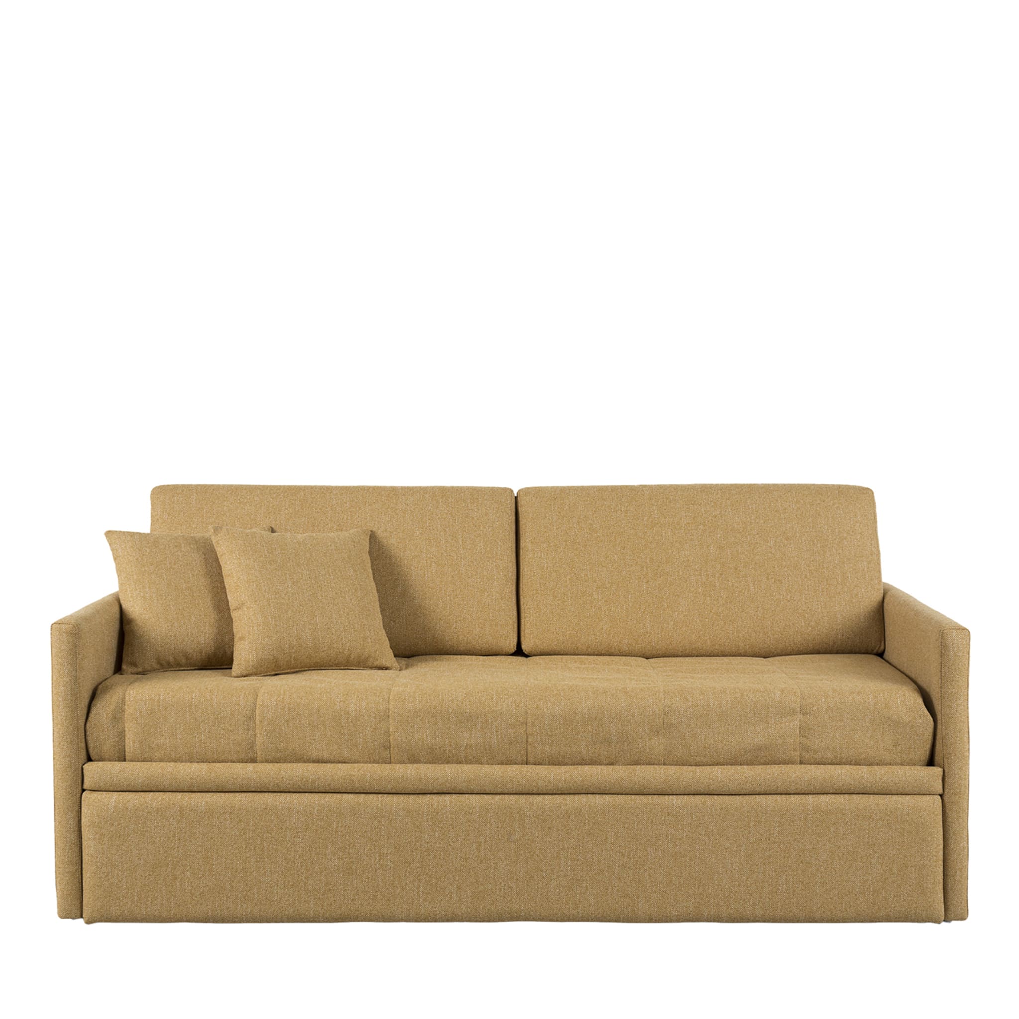 Giselle Mustard Double Sofa Bed - Main view