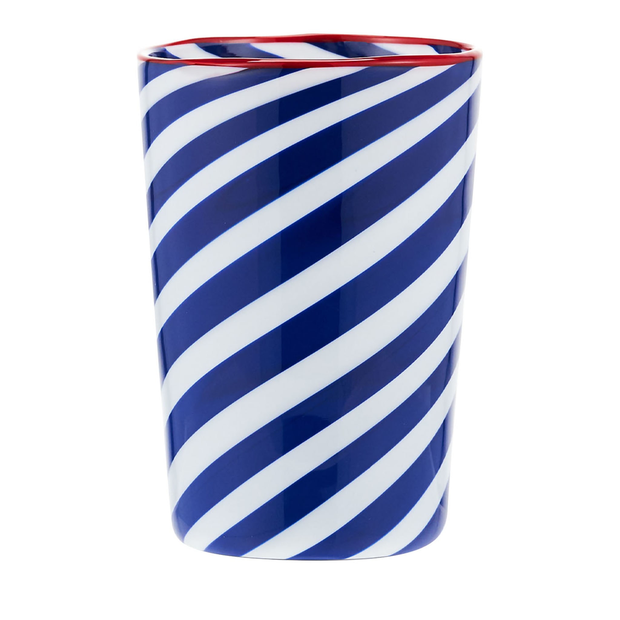 Lido Set of 2 Mouth-Blown Multicolor Water Tumblers  - Main view