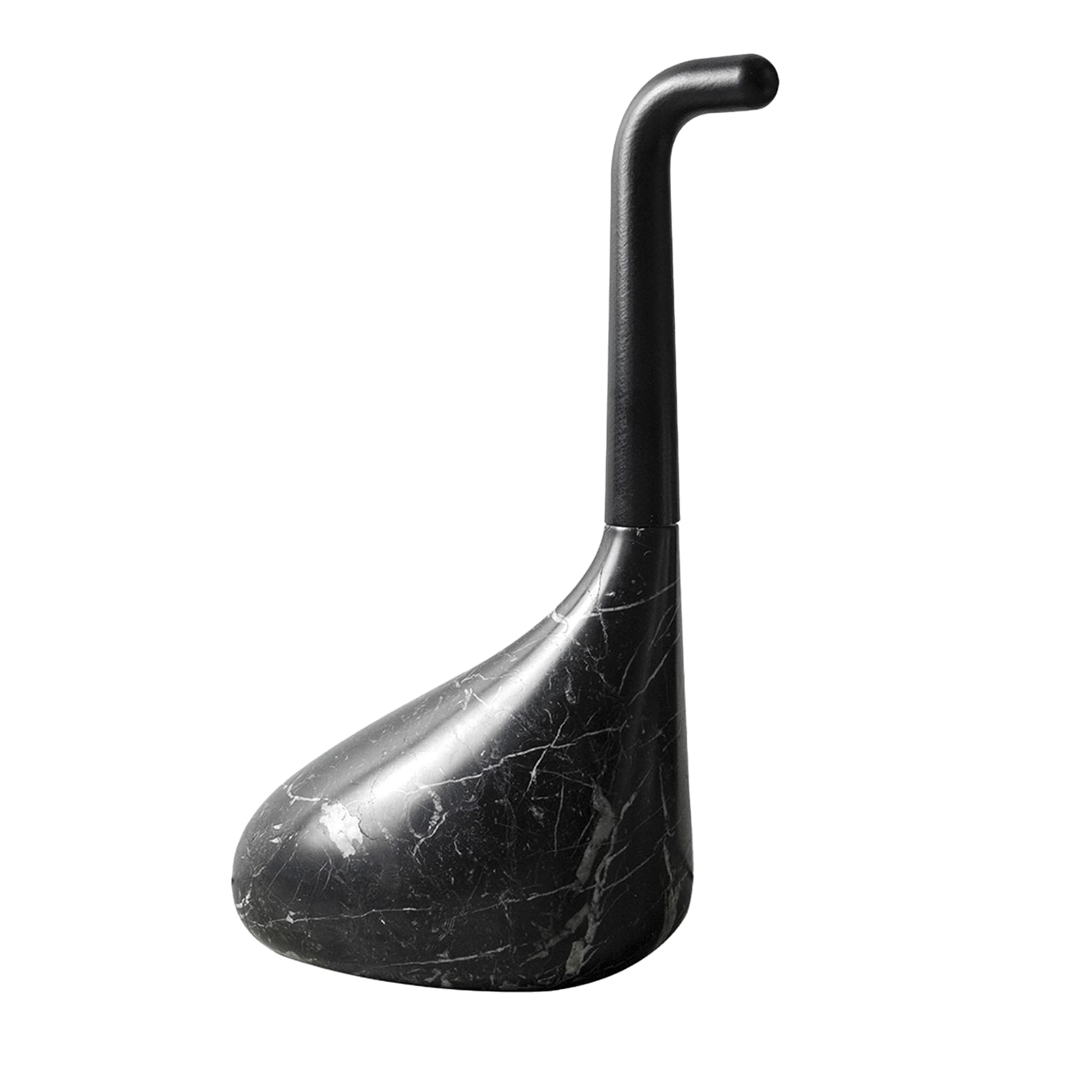 Butée de porte noire Nessie par Luca Nichetto - Vue principale