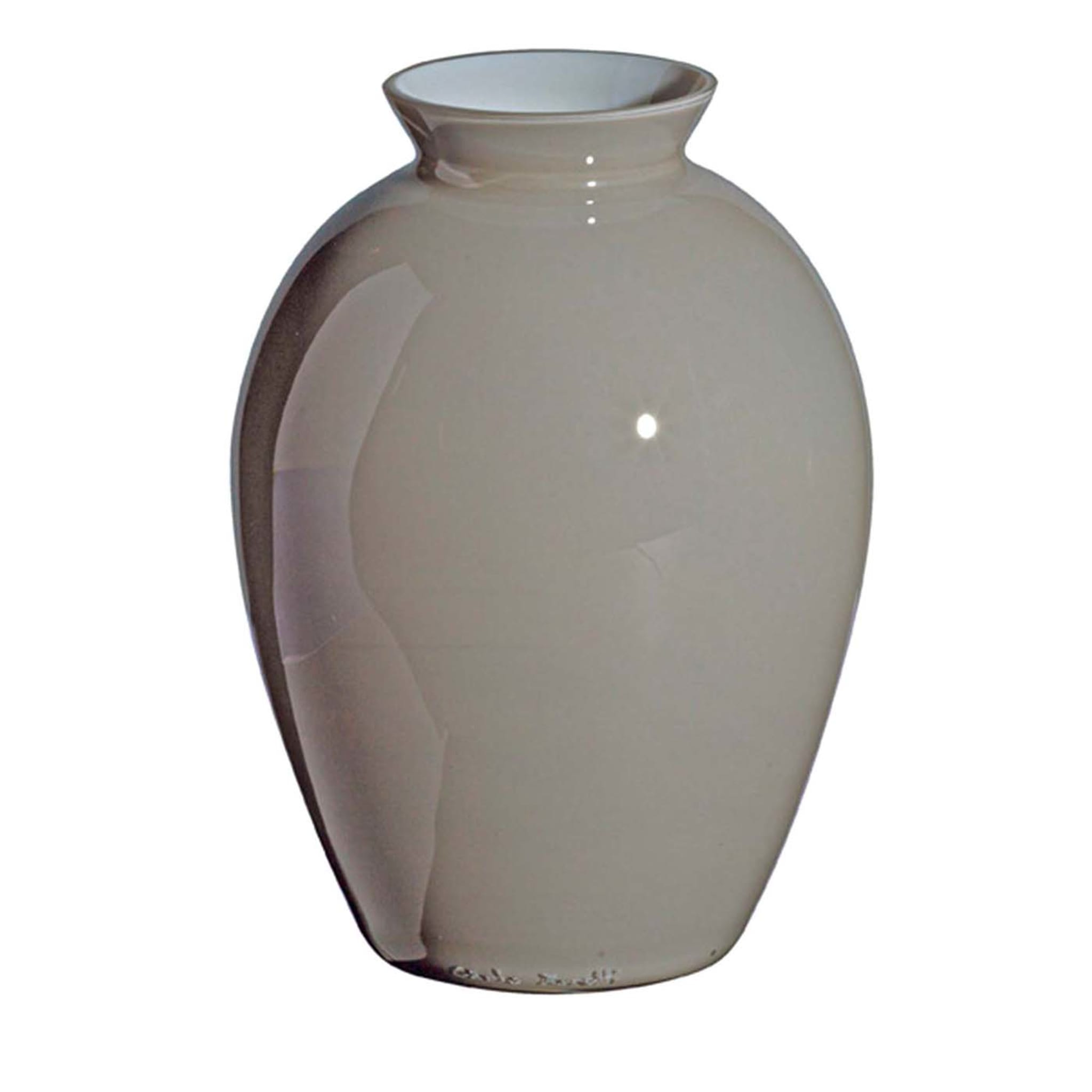 Lopas Extra-Small Taupe and Gray Vase by Carlo Moretti - Main view