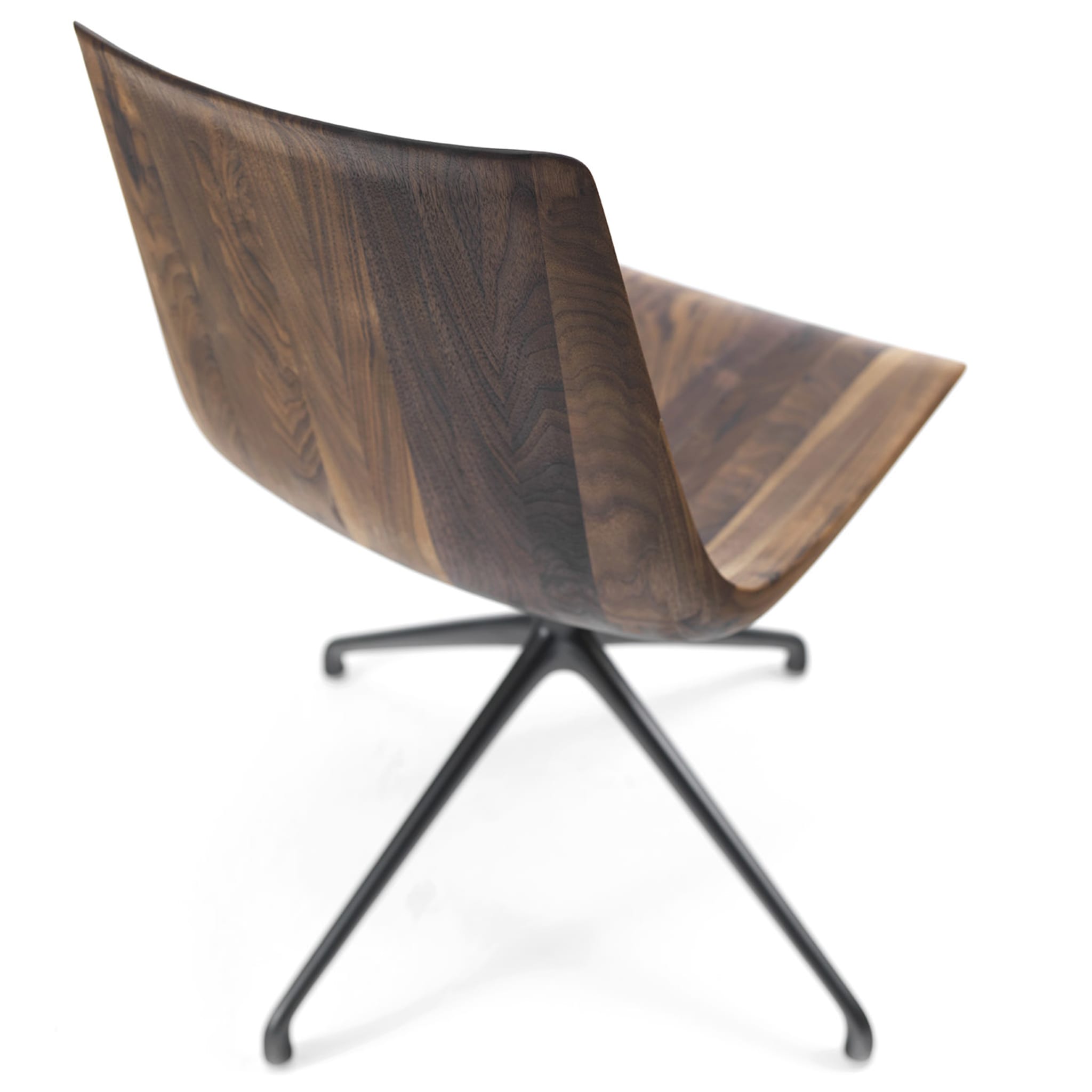 Materia Swivel Walnut Chair by Claudio Bellini - Alternative view 4
