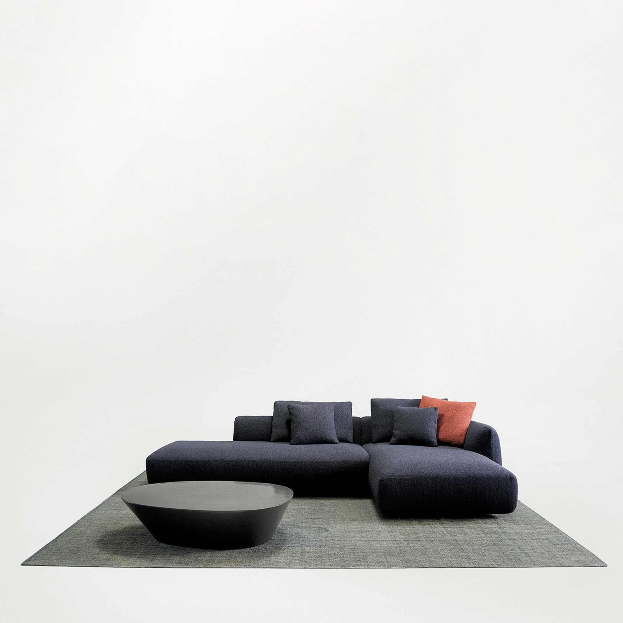 Naxos L-förmiges modulares blaues sofa von Ludovica + Roberto Palomba - Alternative Ansicht 1