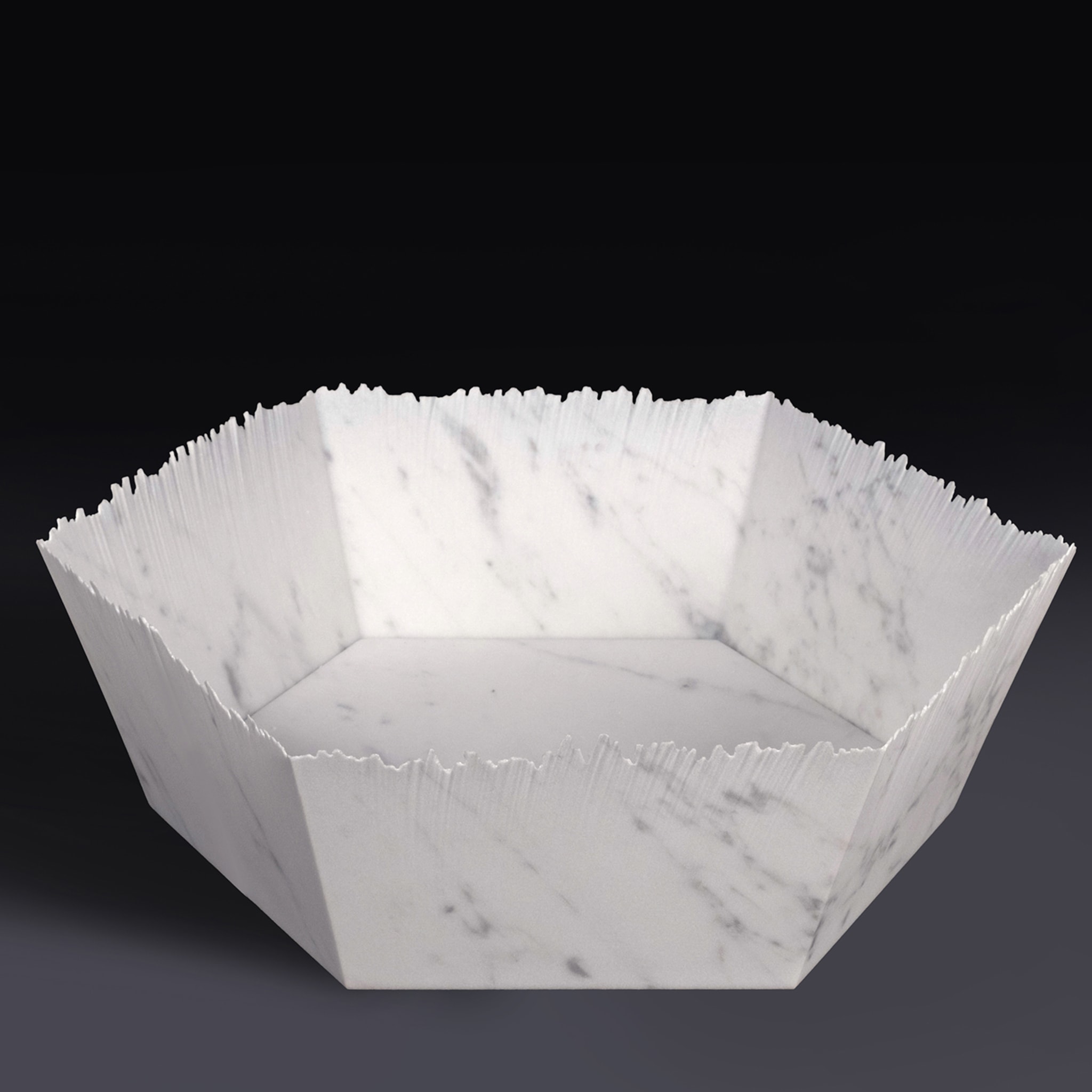 Carrara Marble Drap Bowl by Paolo Ulian - Alternative view 3