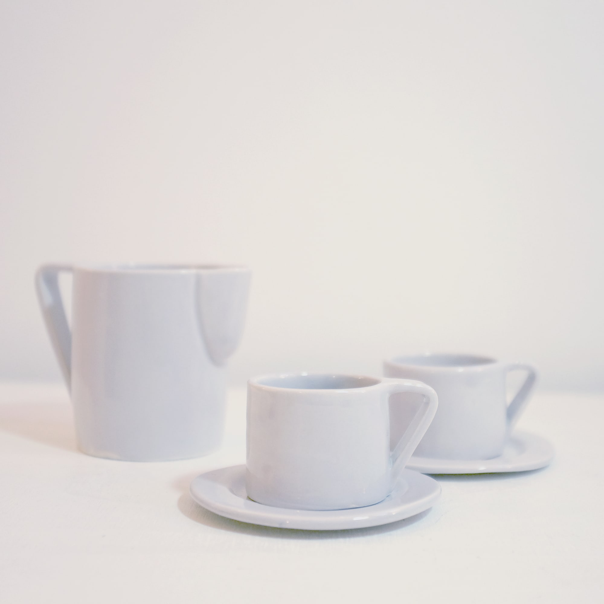 Milano Nebbia Set of 4 Espresso cups and saucers - Marta Benet