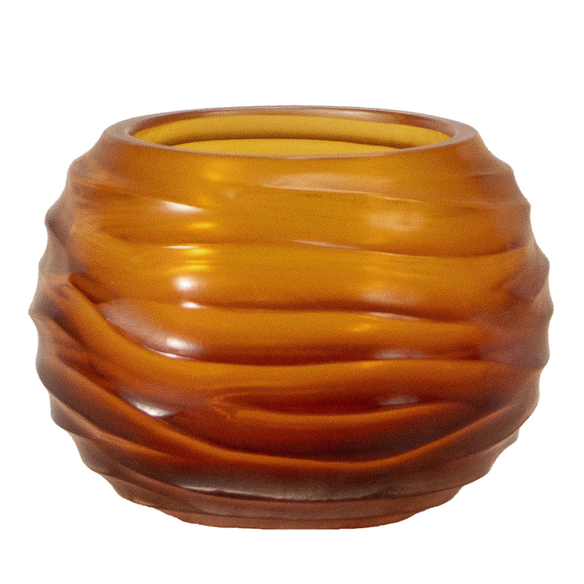 Bocia Amber Glass Vase - Main view