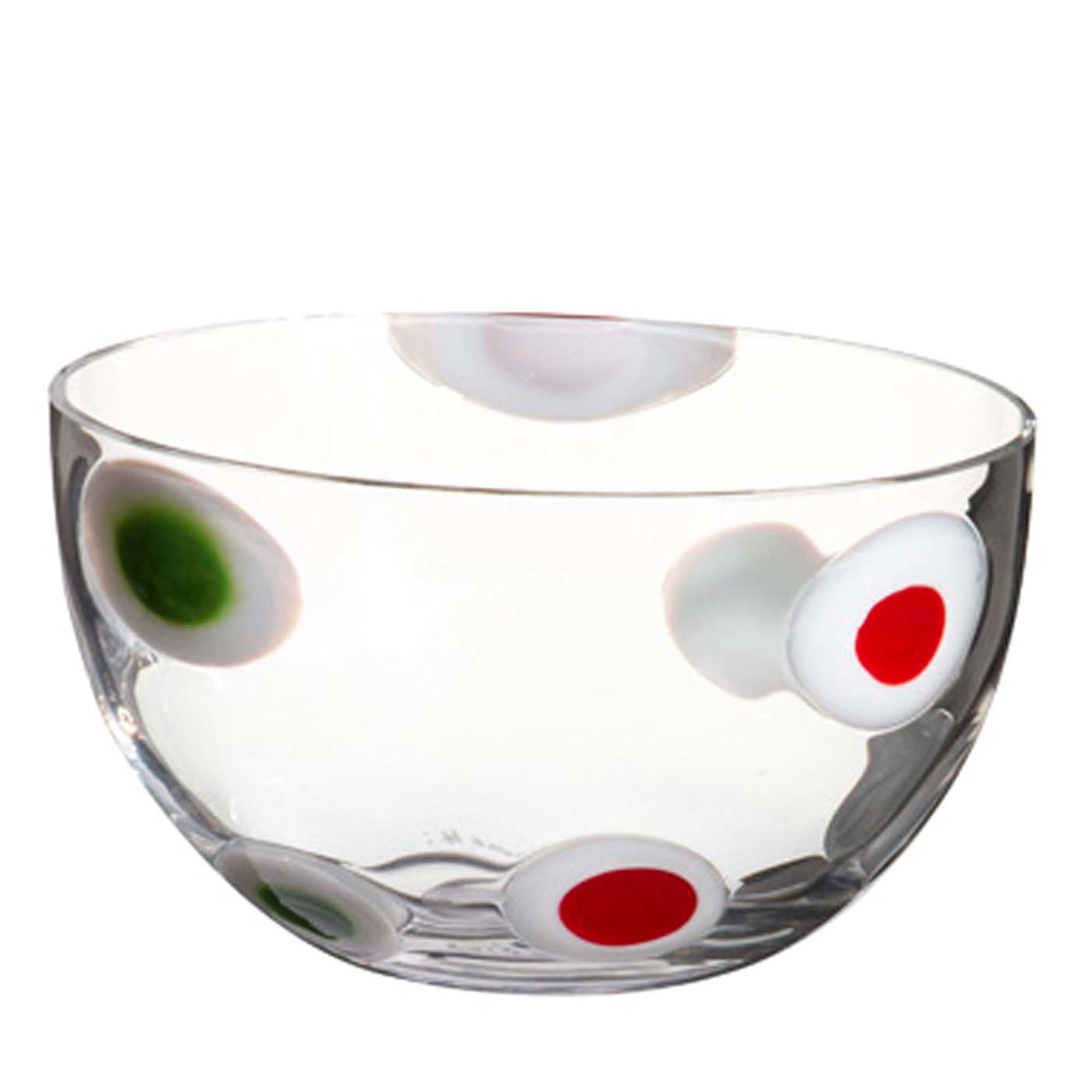 Le Diverse Oval-Based Dotted Bowl by Carlo Moretti - Main view