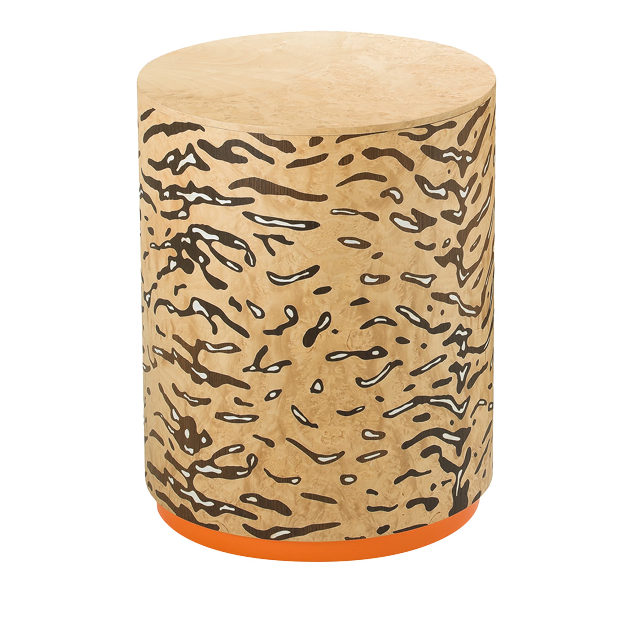 Sgabello cilindrico Triboo Tiger di Lorenza Bozzoli - Vista principale