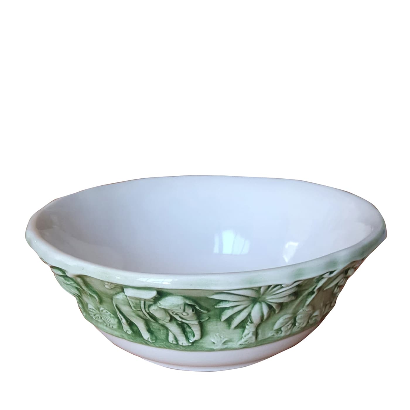 Set of 2 Green La Menagerie Ottomane Bowls  - Les Ottomans