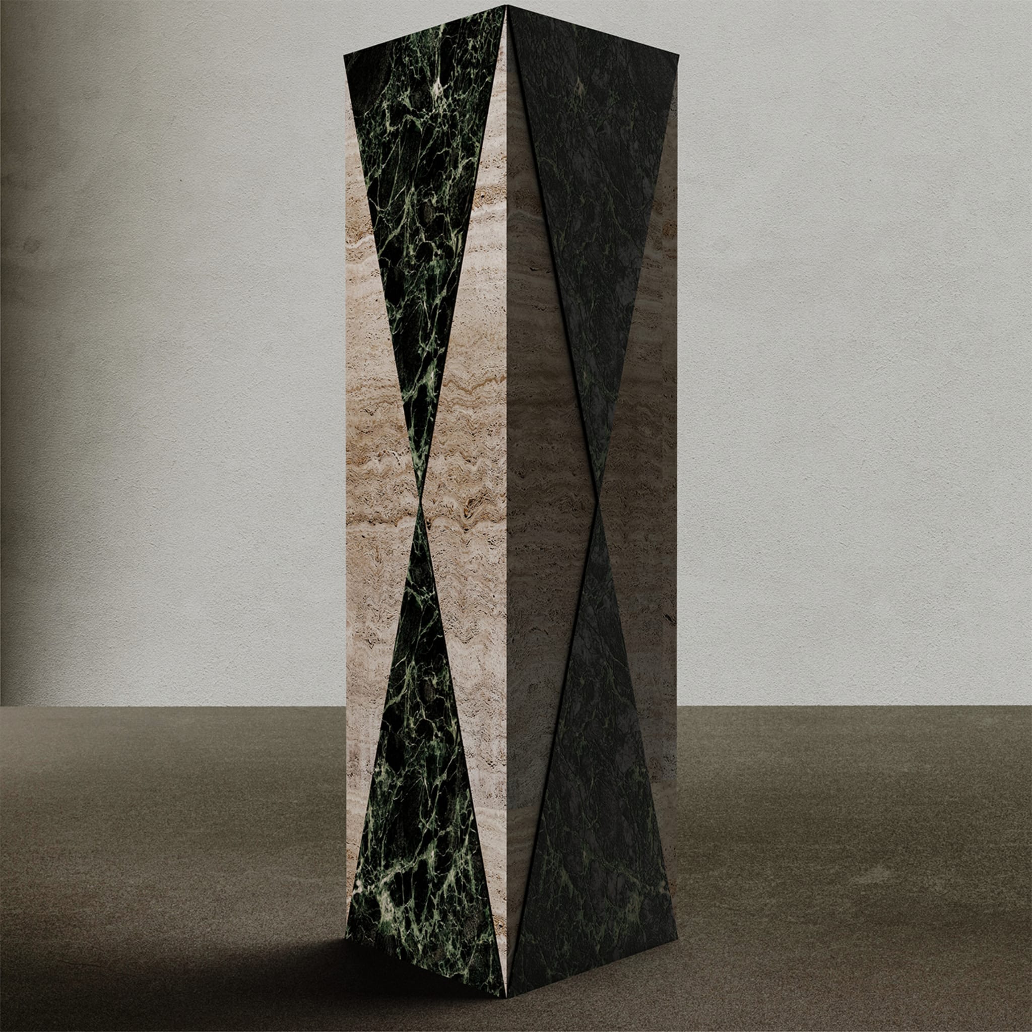 Vase Polimelus Verde Alpi &amp; Travertin - Vue alternative 4