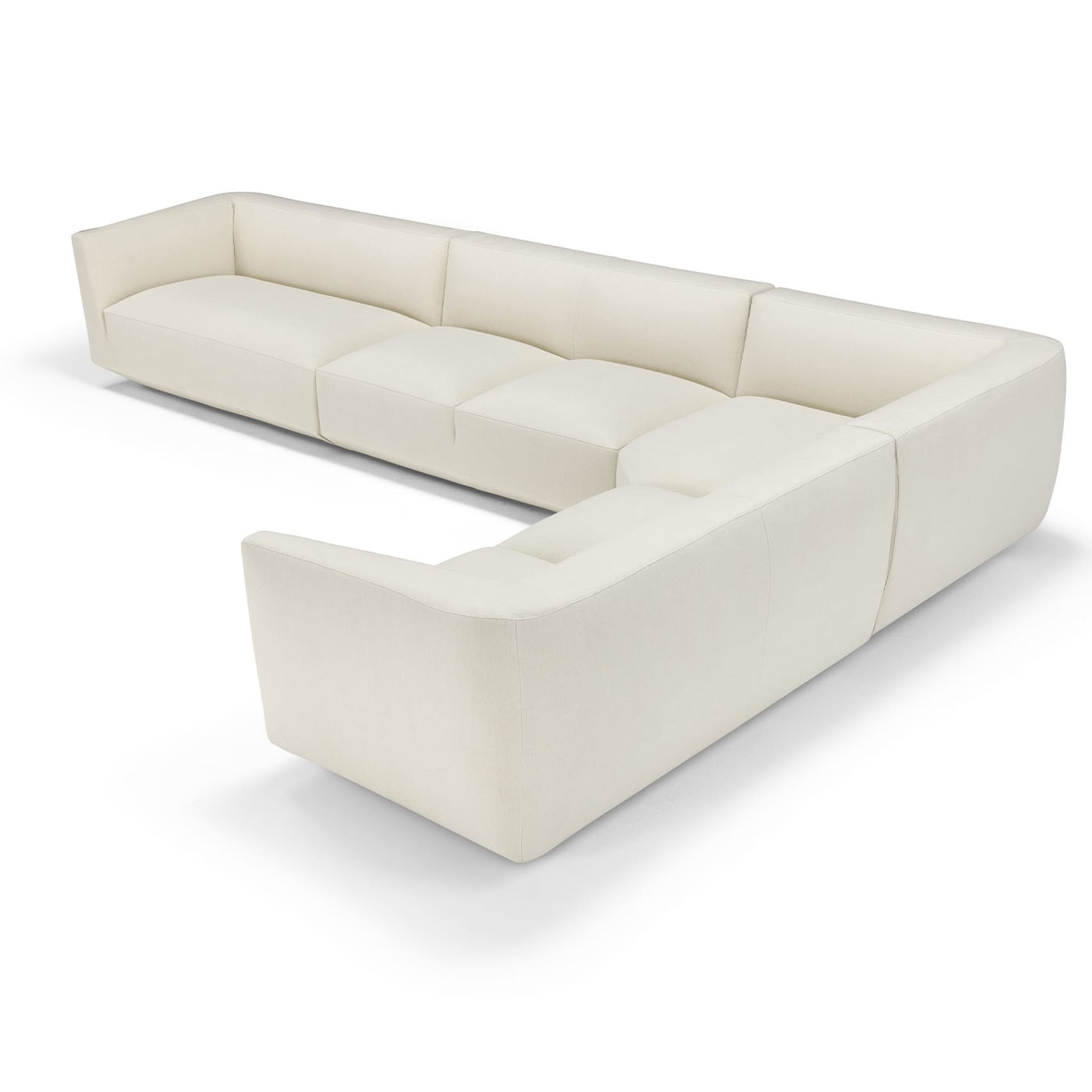 Panis L-Shaped Modular White Sofa  - Alternative view 3