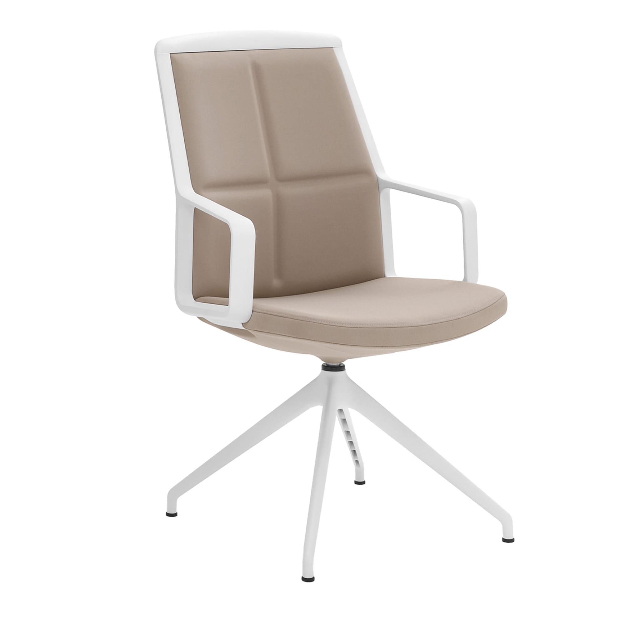 ADELE BEIGE MEETING CHAIR by ORLANDINIDESIGN - Main view