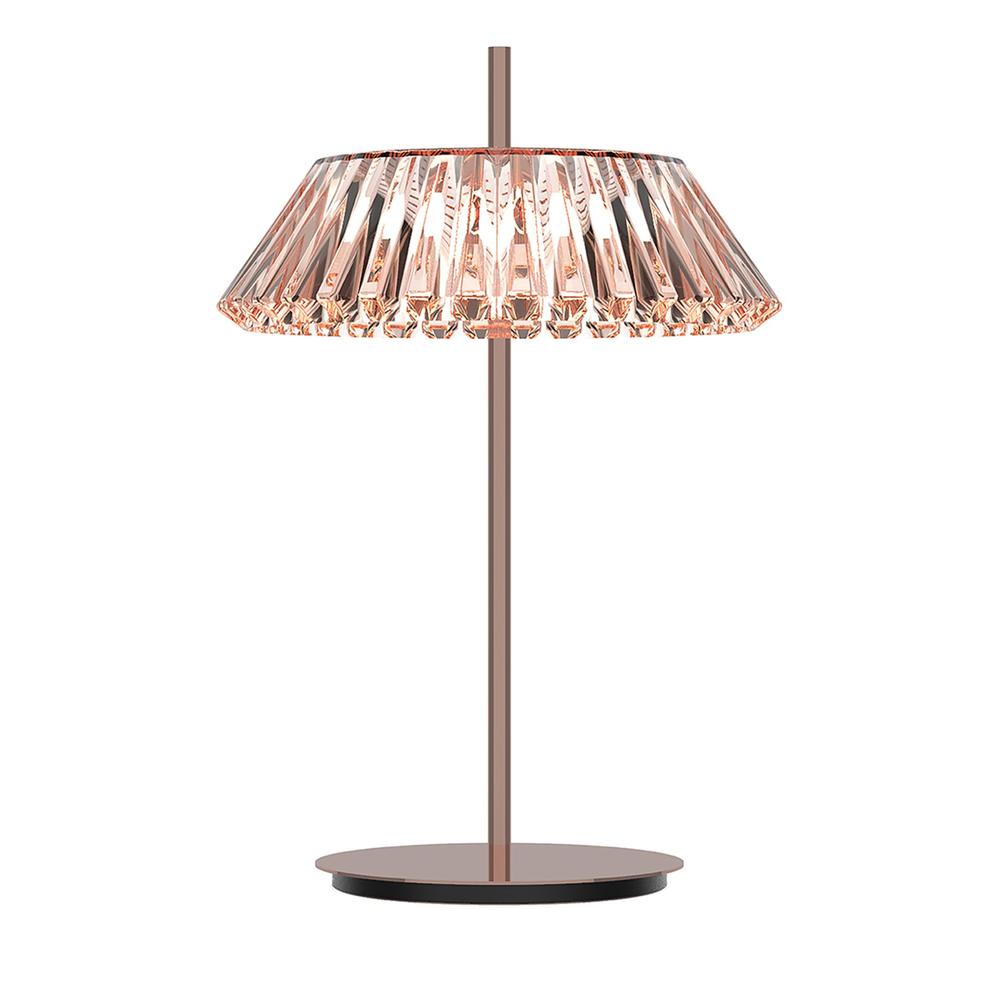 Chrome 3-Light Rose Coppery Table Lamp by MAM Design - Main view