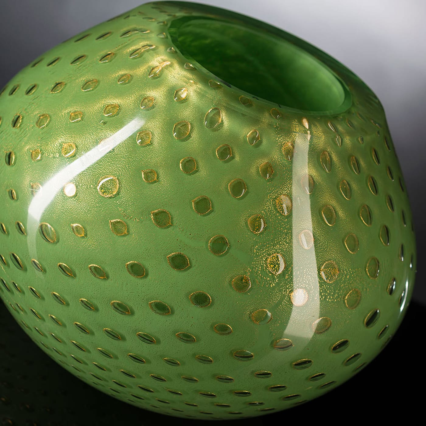Mocenigo Sfera Gold & Green Vase - VGnewtrend