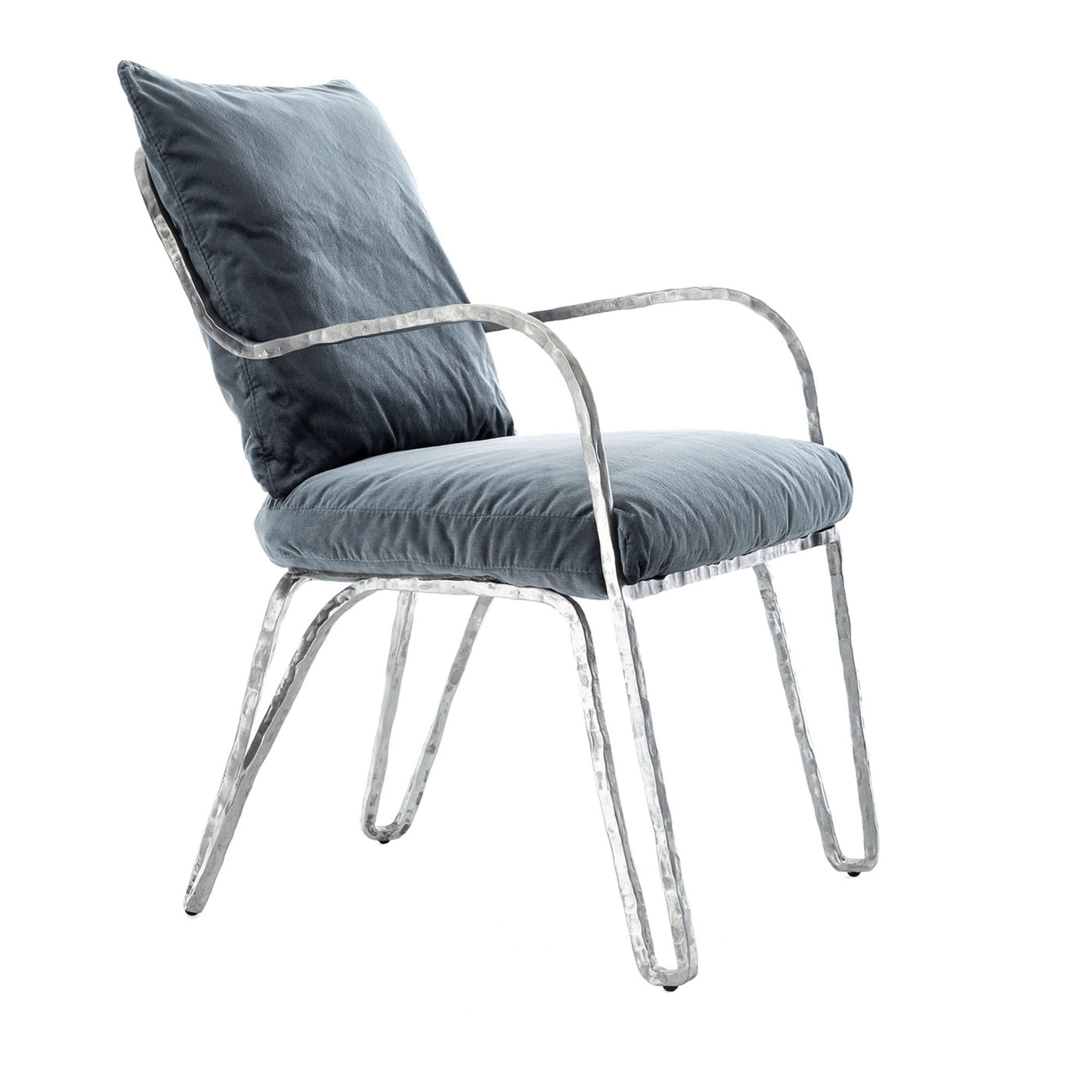 Chaise basse Moonlight Silver and Blue - Vue principale