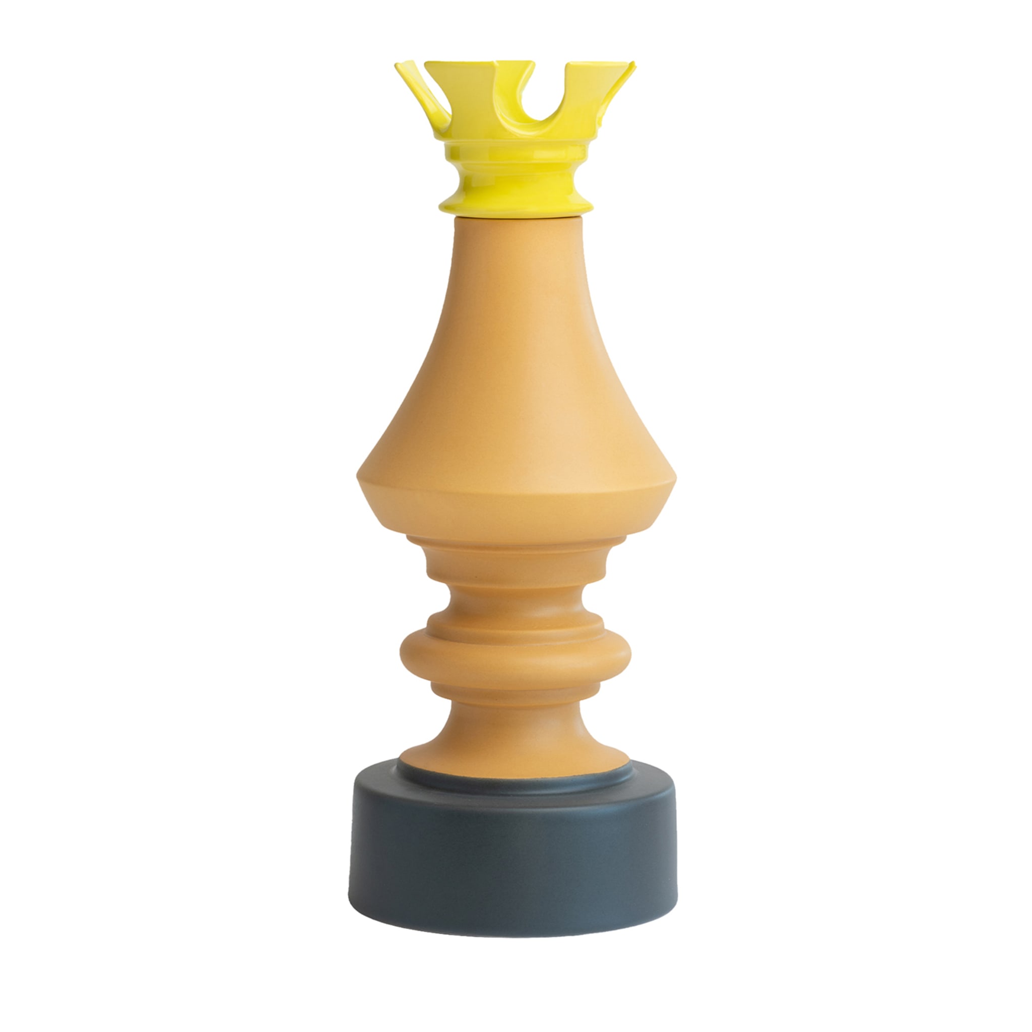 Torre Gray and Orange Chess Statuette - Main view