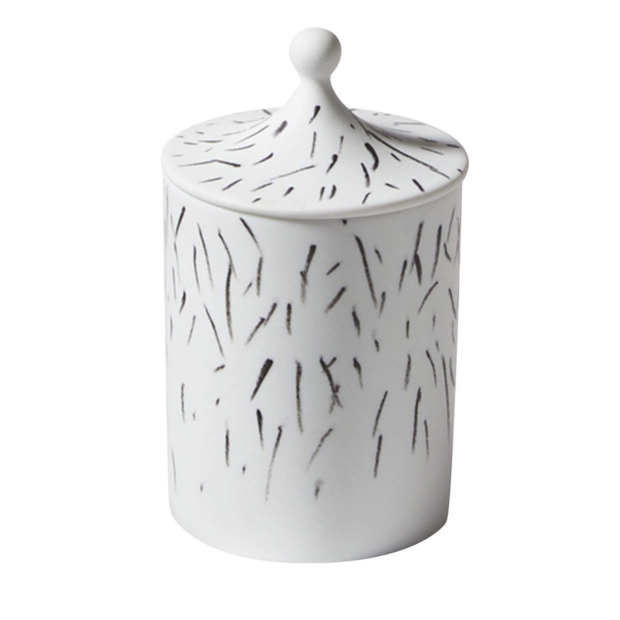 Post Scriptum Black&White Candle Holder with Lid by Formafantasma - Main view