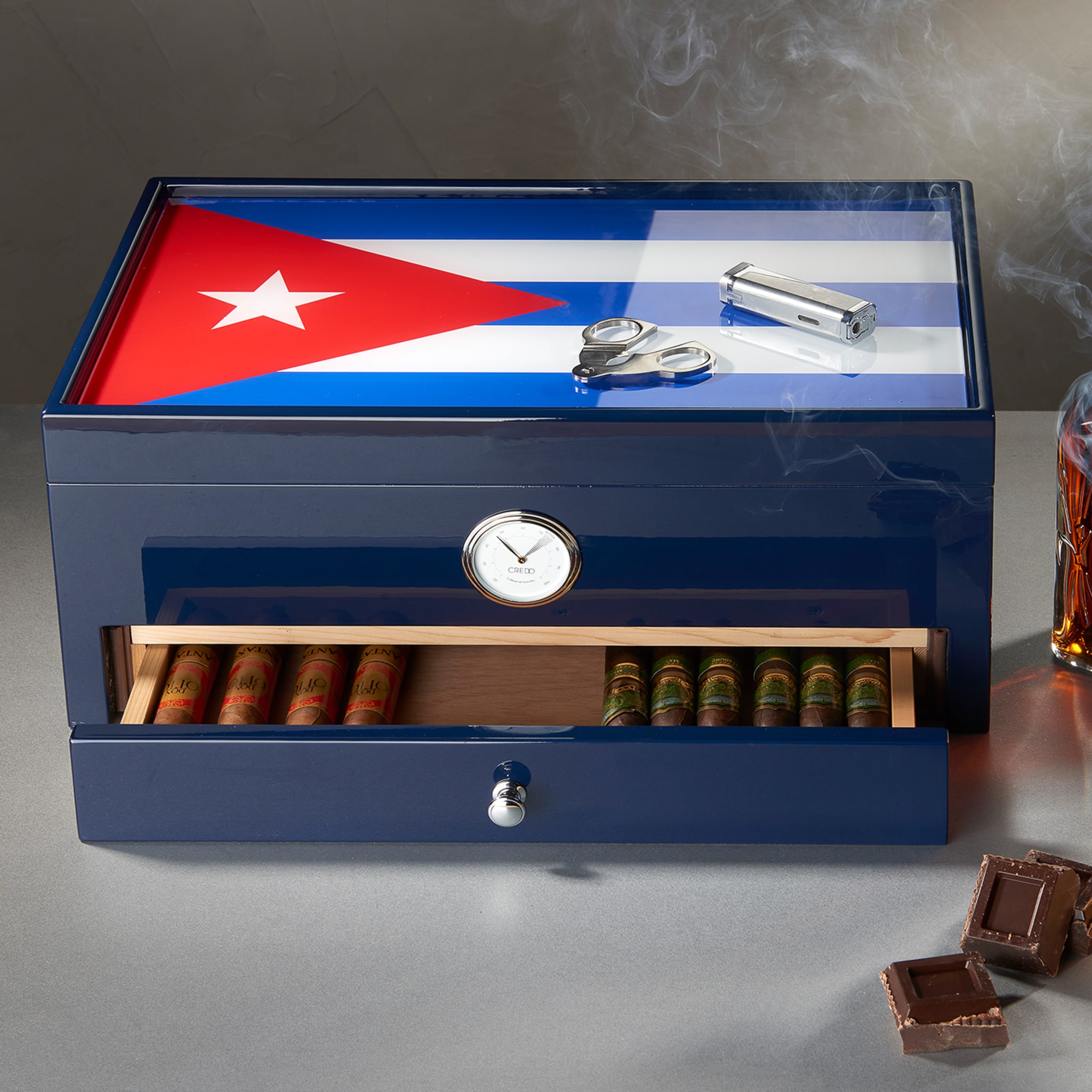 Cuba-inspired Blue Humidor (Special Club Edition)  - Alternative view 4