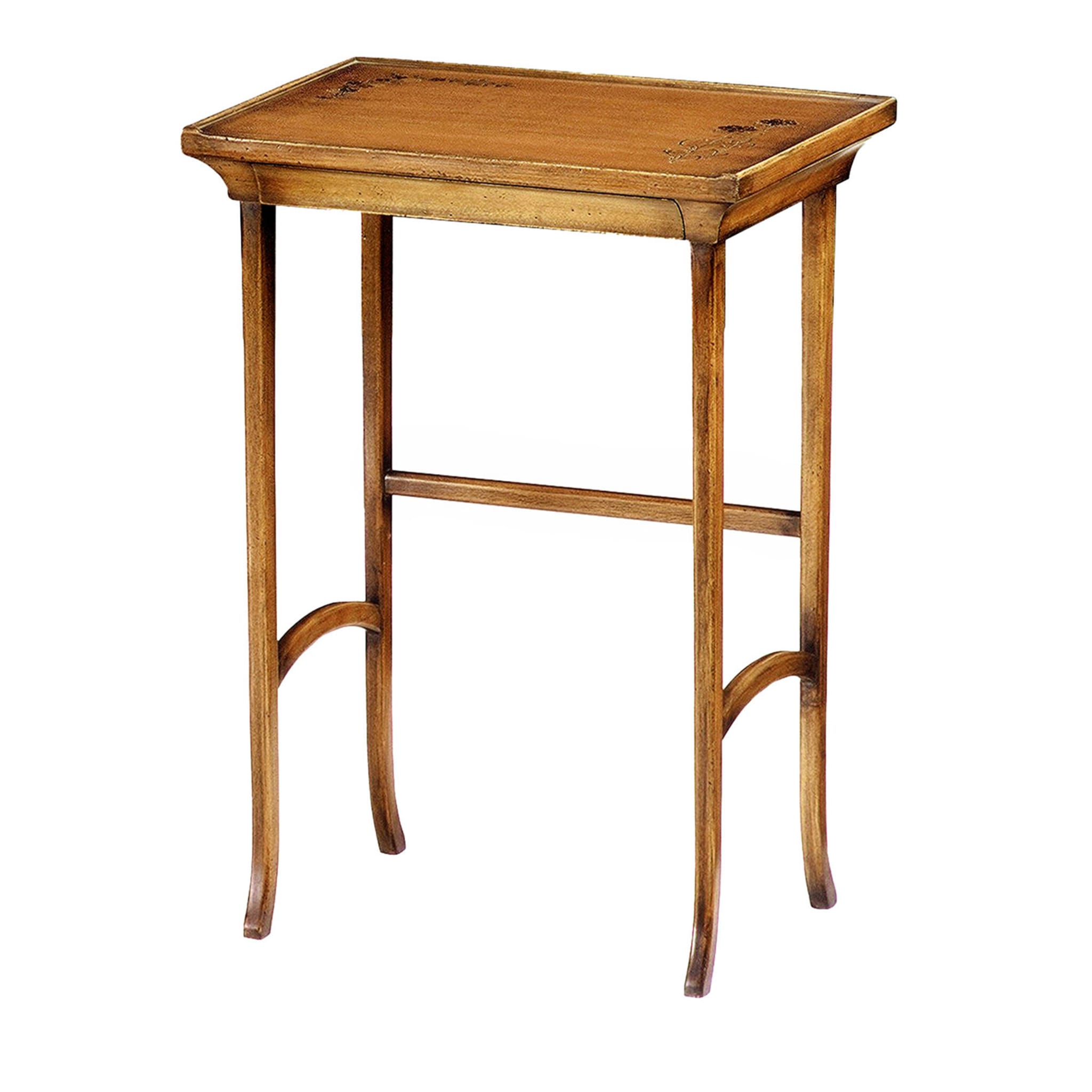 Italian Liberty Exotic Wood Side Table - Main view