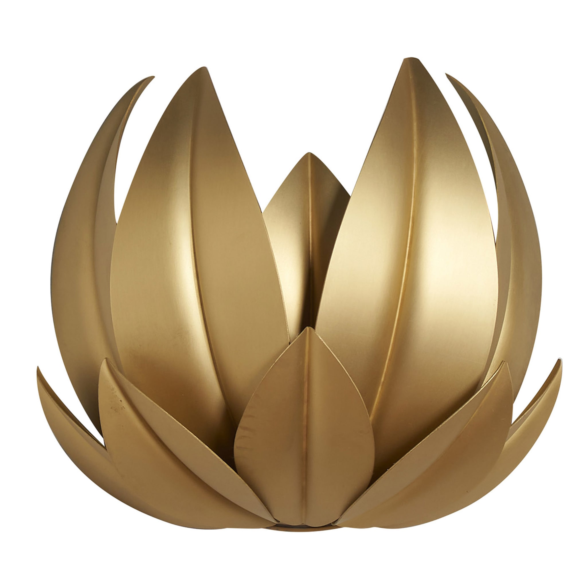 "Leaves" Wall Sconce in Satin Brass by Droulers Architecture - Main view