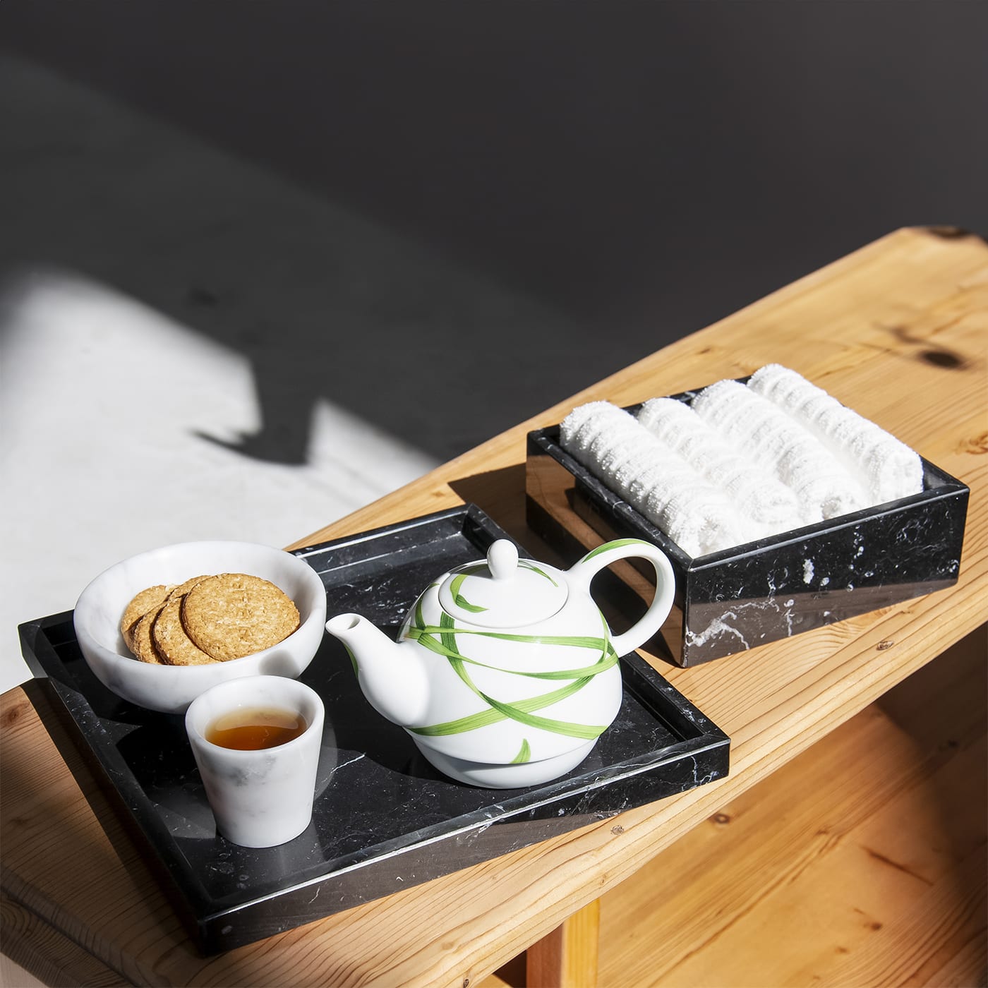 Vassoio Da Caffè e Tè di Legno. Decorazioni Per La Casa. Vassoio