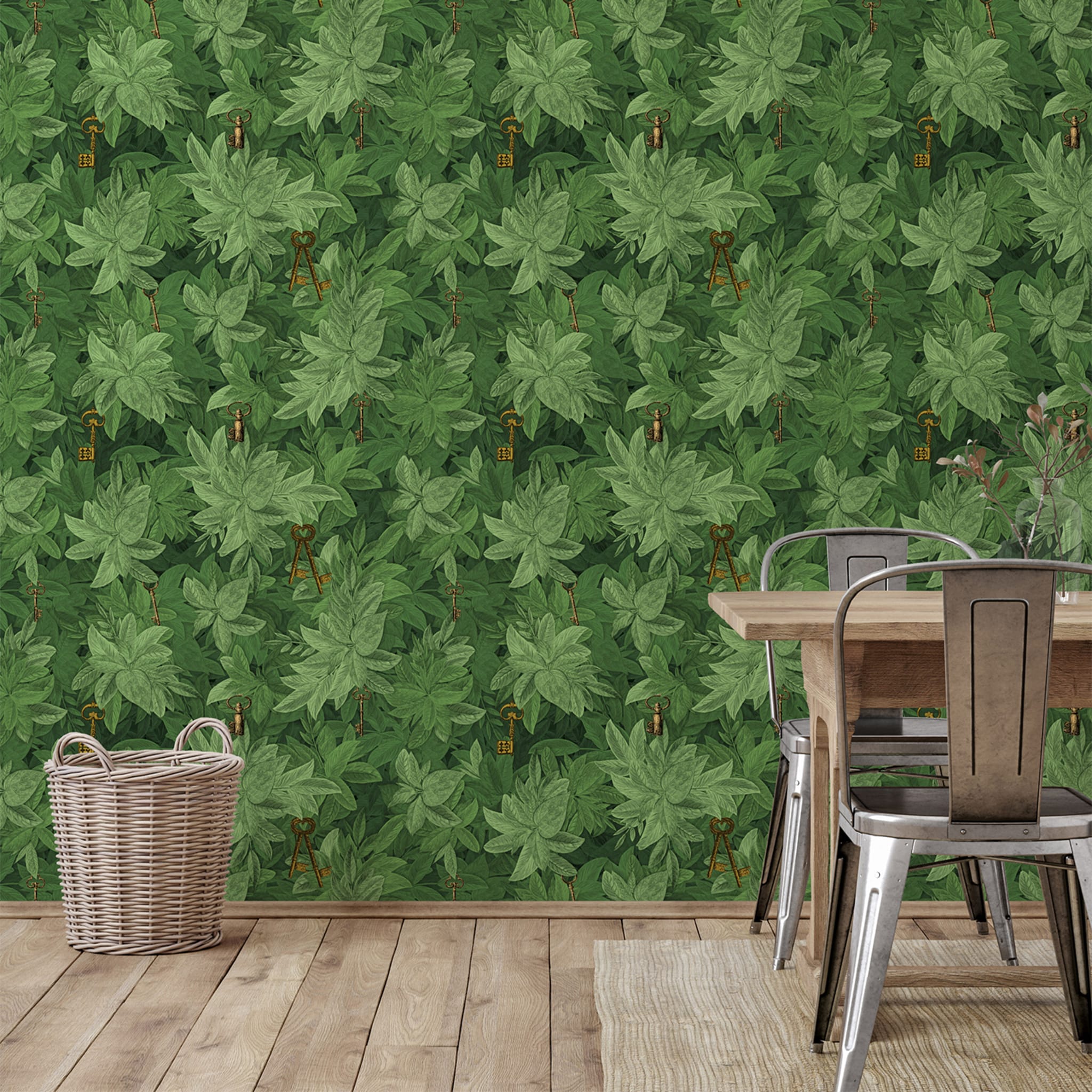 Green Ivy Leaves Wallpaper - Alternative view 3