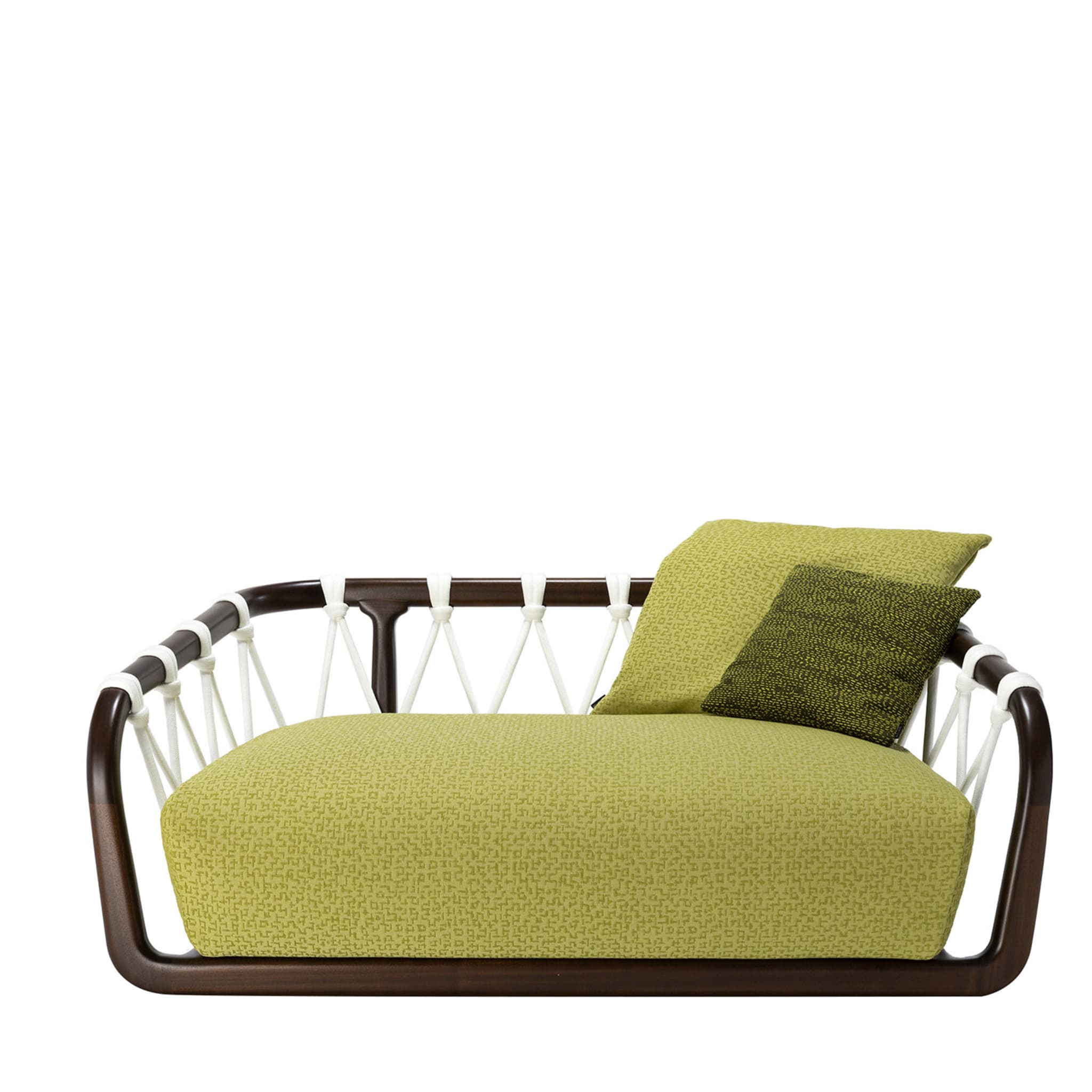 Sunset Basket Small Barrique + Green Sofa by Paola Navone - Main view