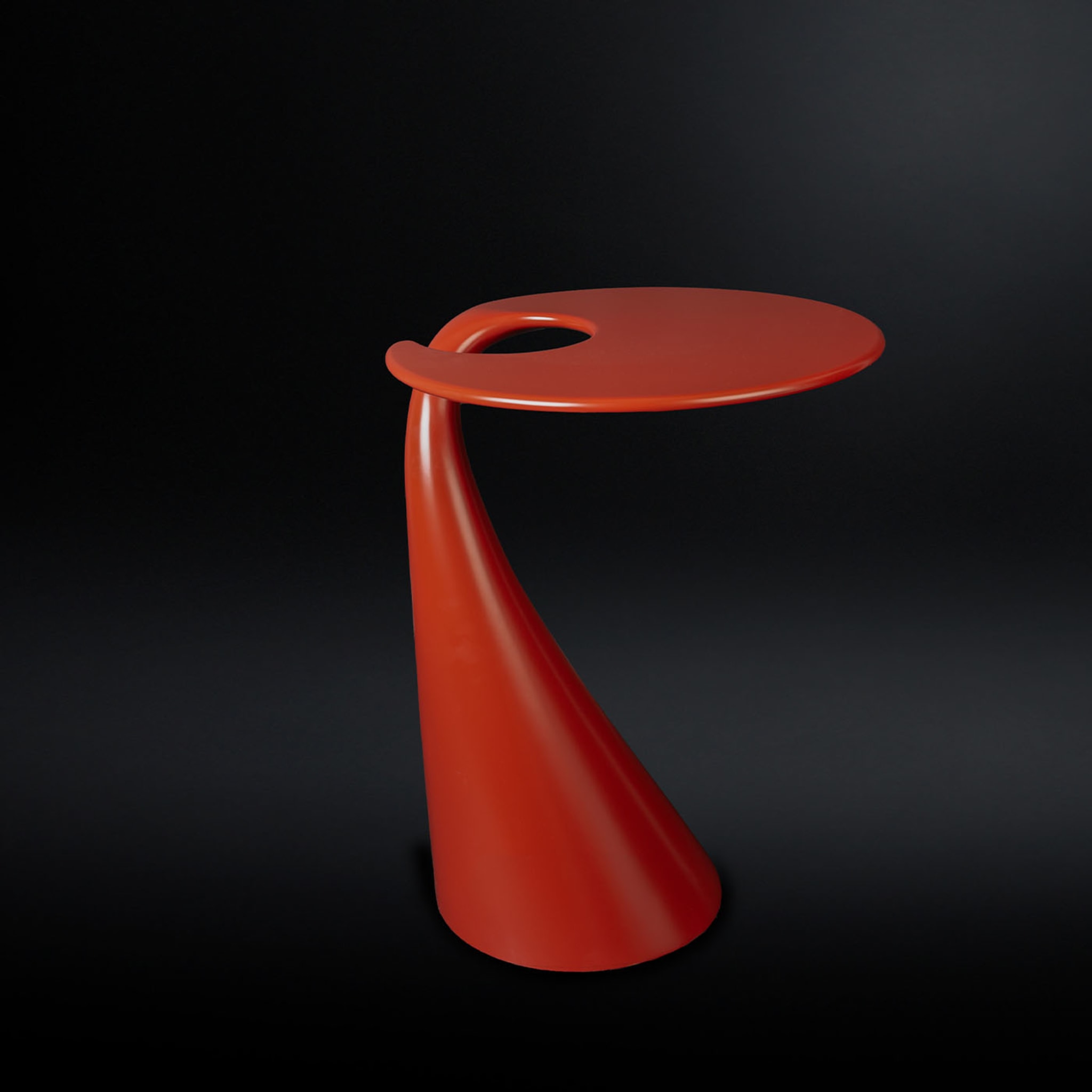 Table d'appoint rouge Milano - Vue alternative 2